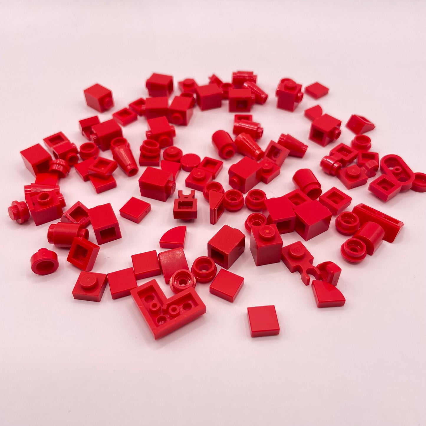 LEGO Greebling, Red, 100 Pieces