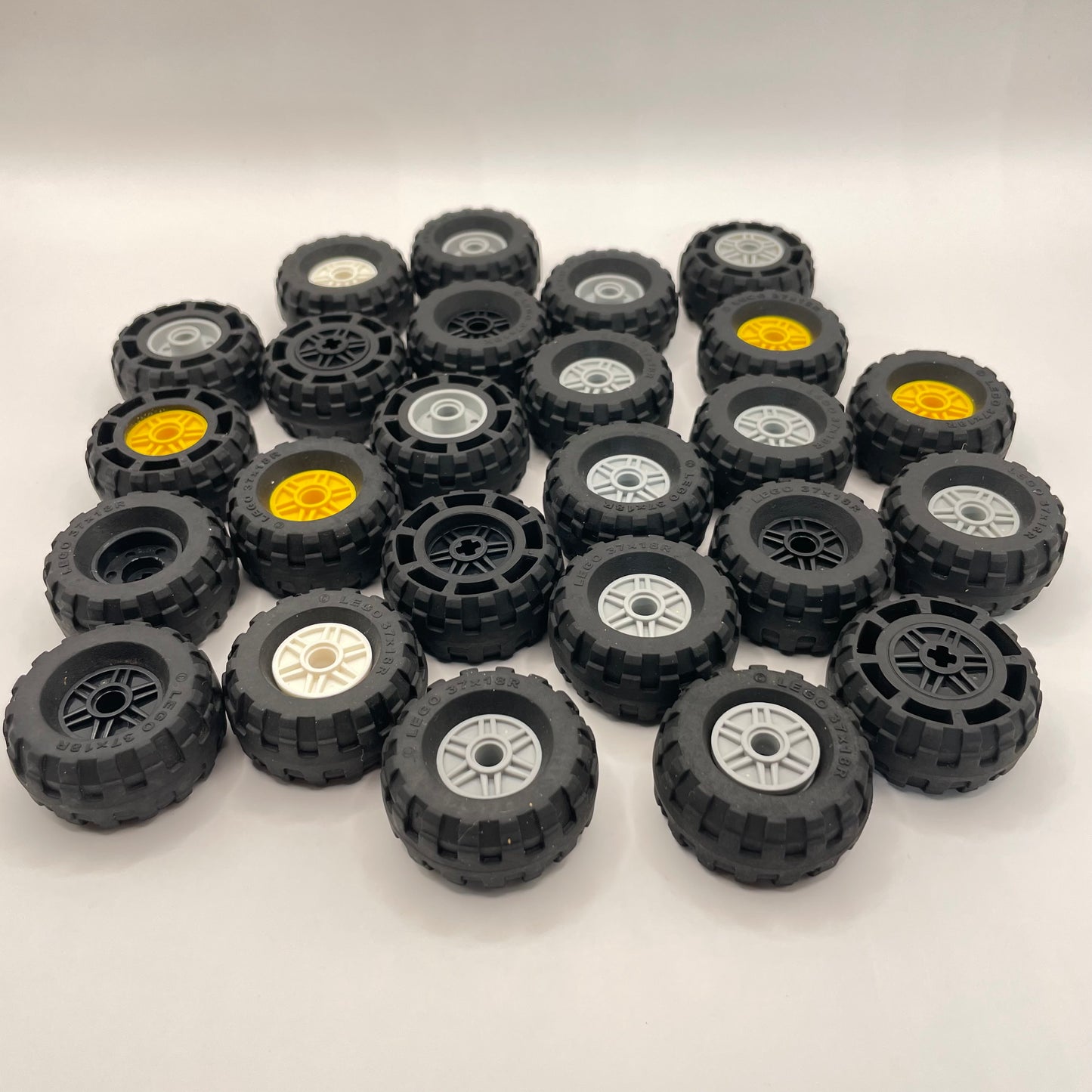 LEGO Wheels, 37x18R, Mixed Colours, Approx. 270g