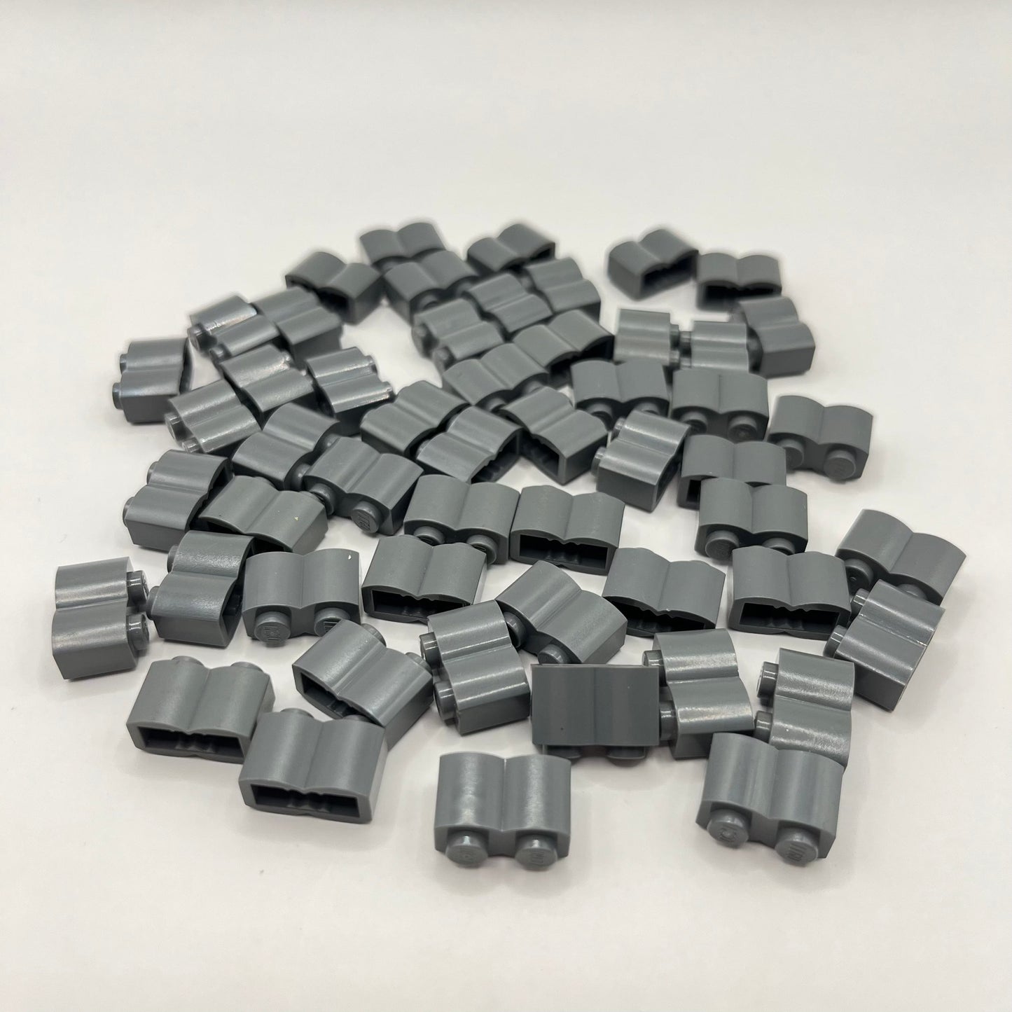 LEGO Dark Bluish Grey Log Profile Bricks (50 Pieces)