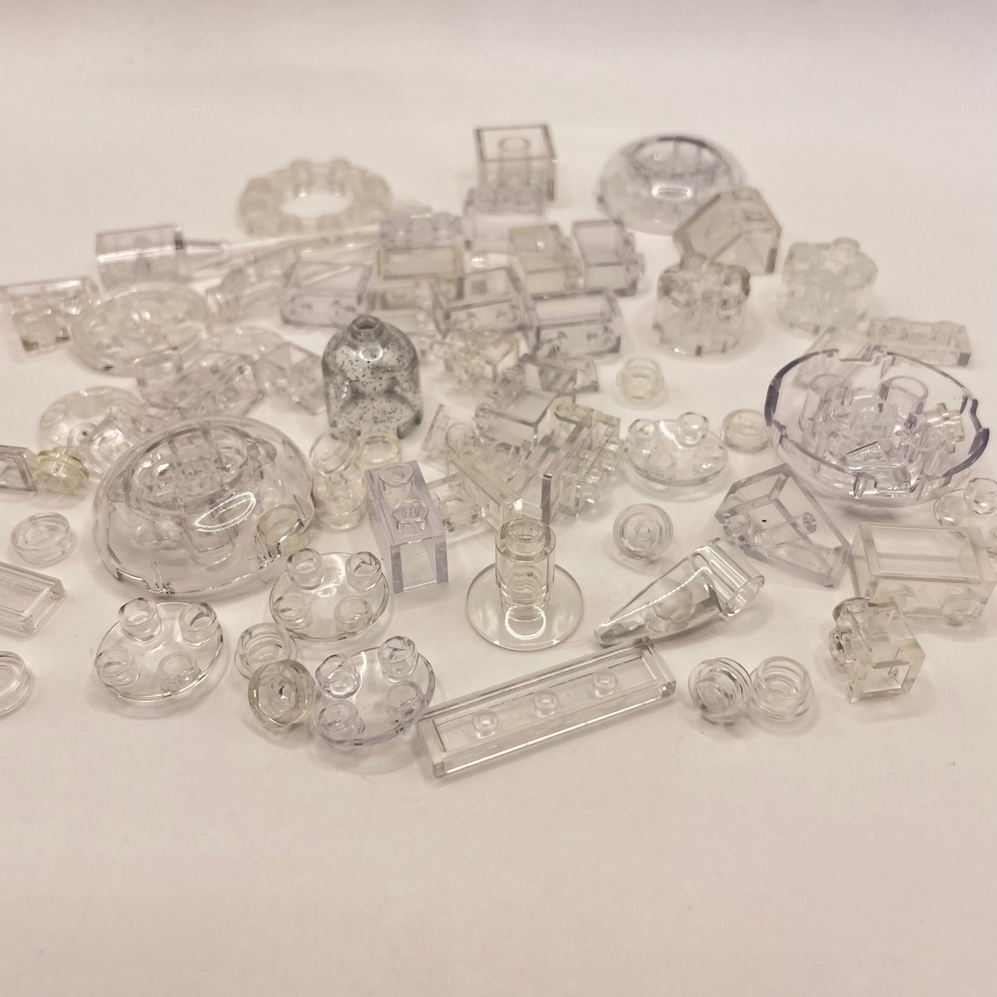 LEGO Transparent Clear, Mixed Pieces, Approx. 40g