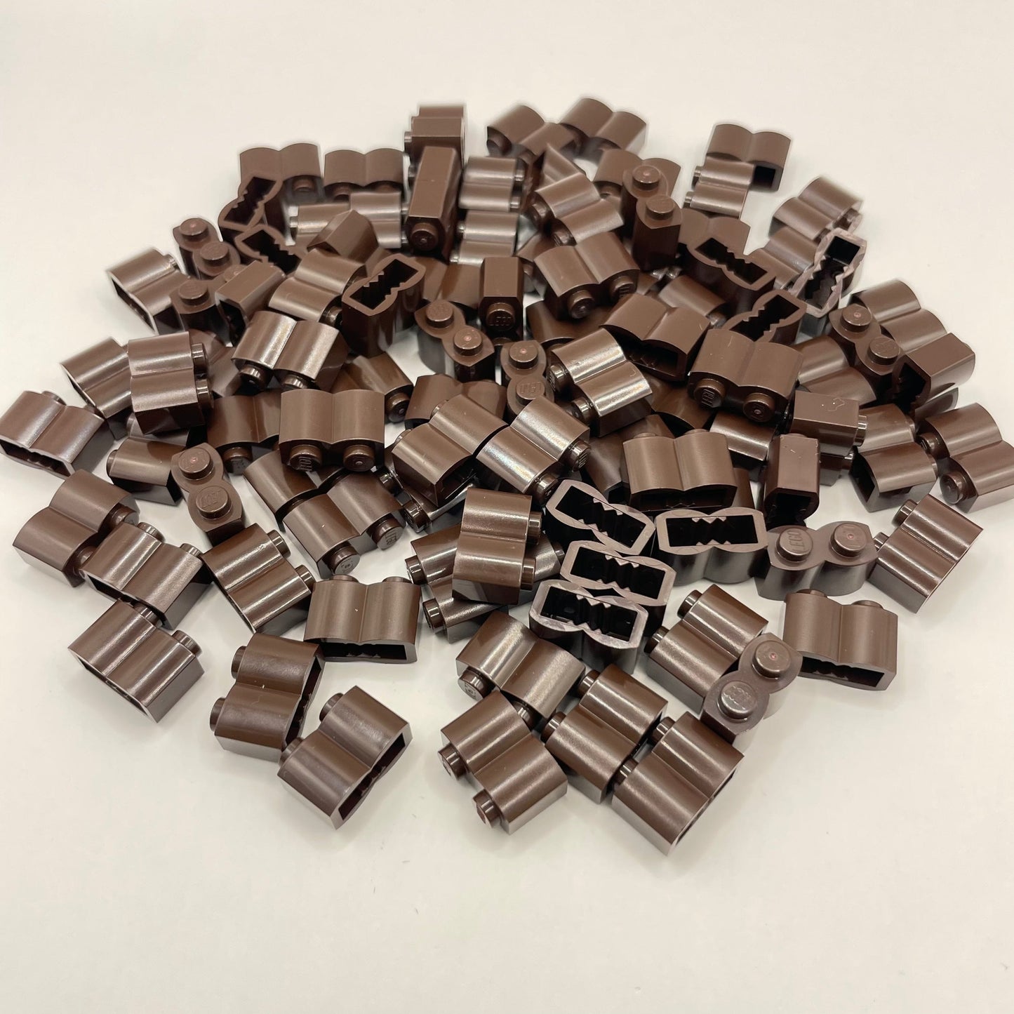 LEGO Dark Brown Log Profile Bricks (100 Pieces)