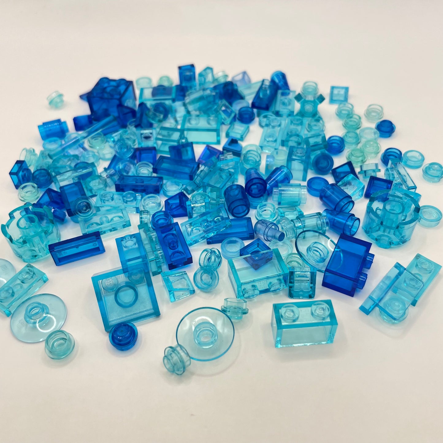 LEGO Mixed Transparent-Blue, Mixed Pieces, Approx. 40g