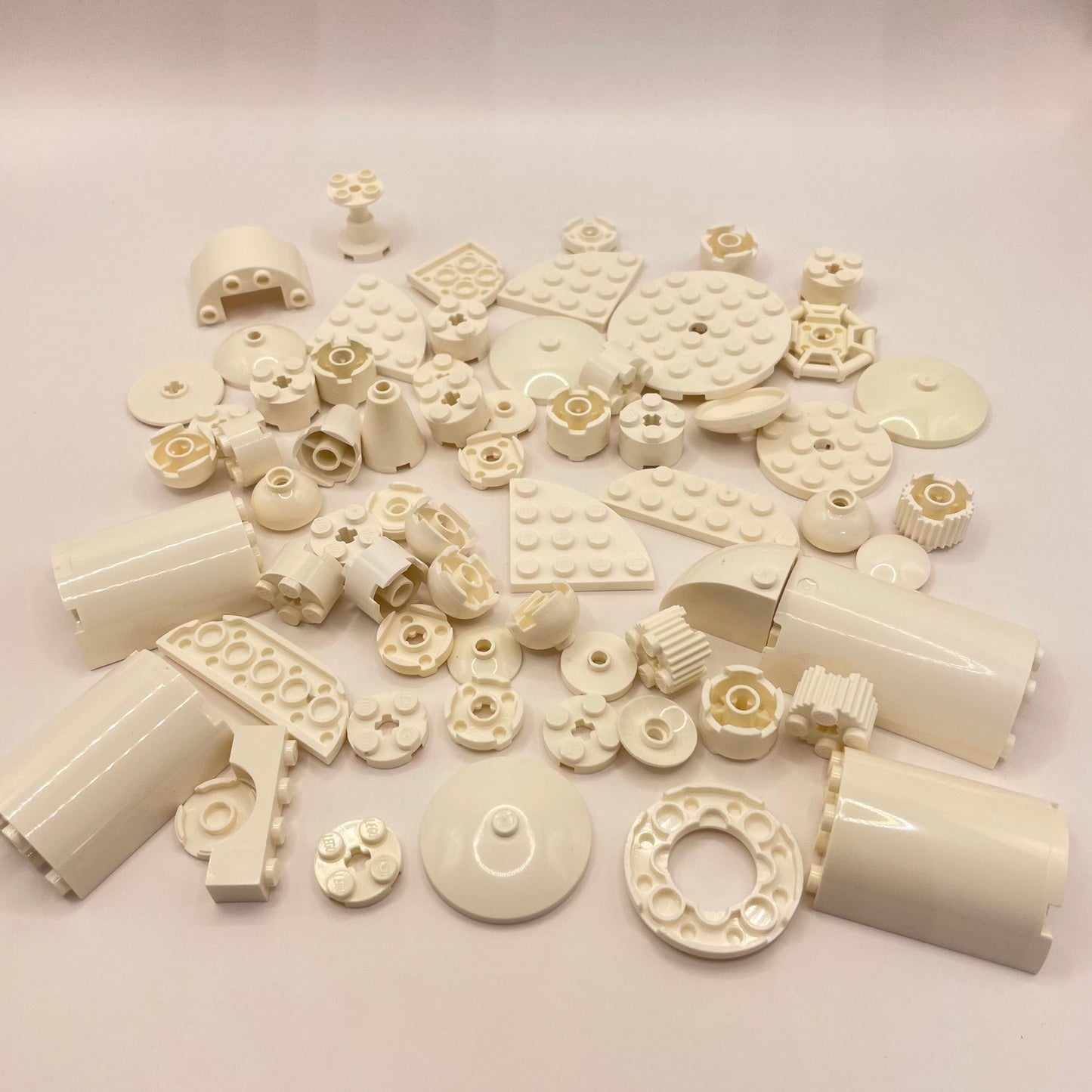 LEGO Round, White, Approx. 80g