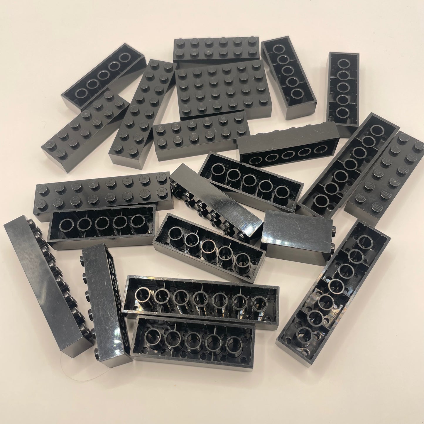 LEGO Large Bricks, 2x Wide, Black Approx. 85g