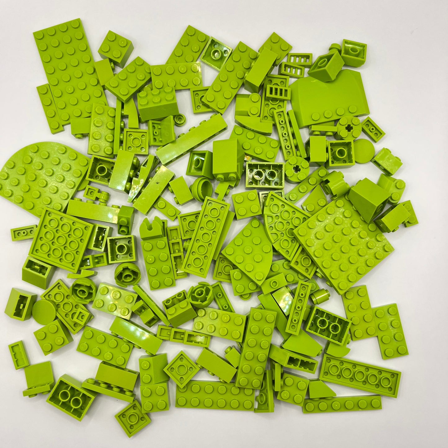 LEGO Lime, Mixed Pieces, Approx. 150g
