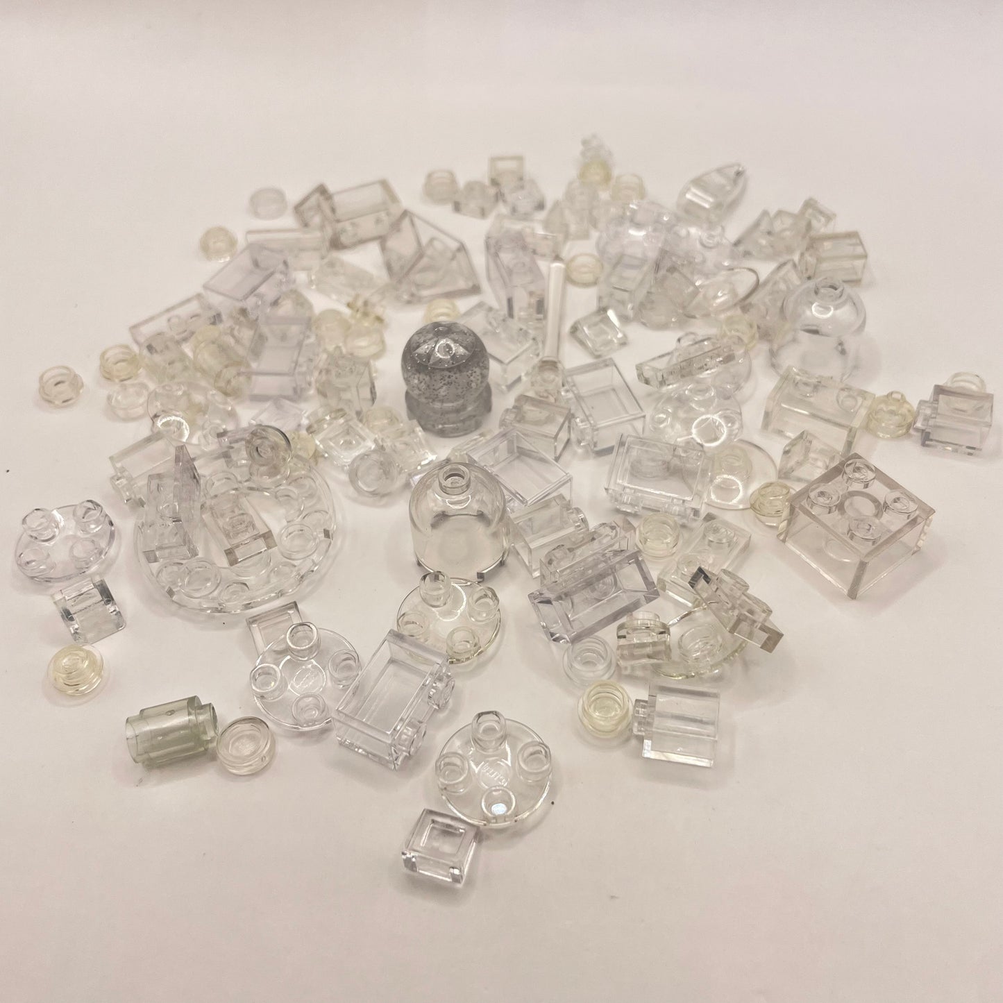 LEGO Transparent Clear, Mixed Pieces, Approx. 40g