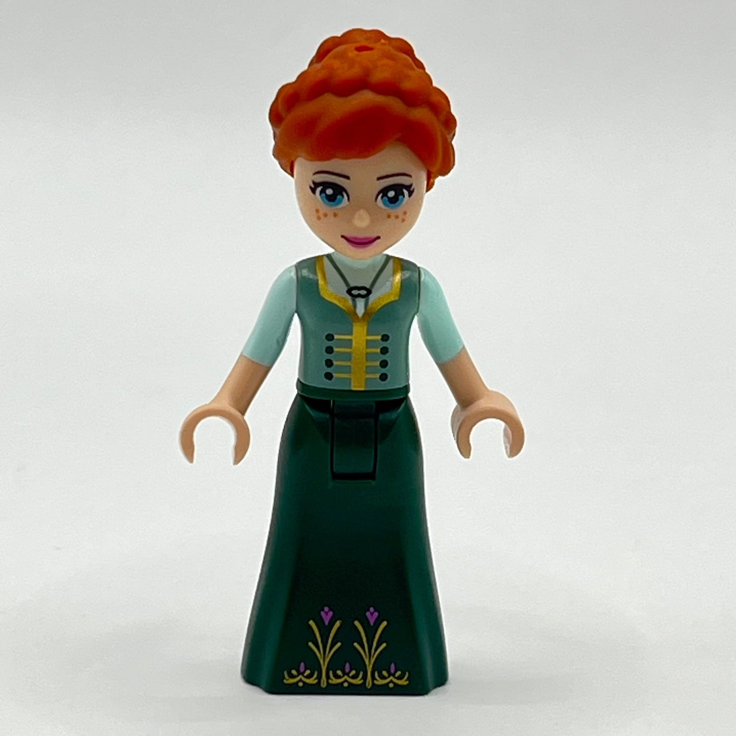 LEGO Anna Sand Green Top, Frozen, Disney, Minidoll, Minifigure (dp041)