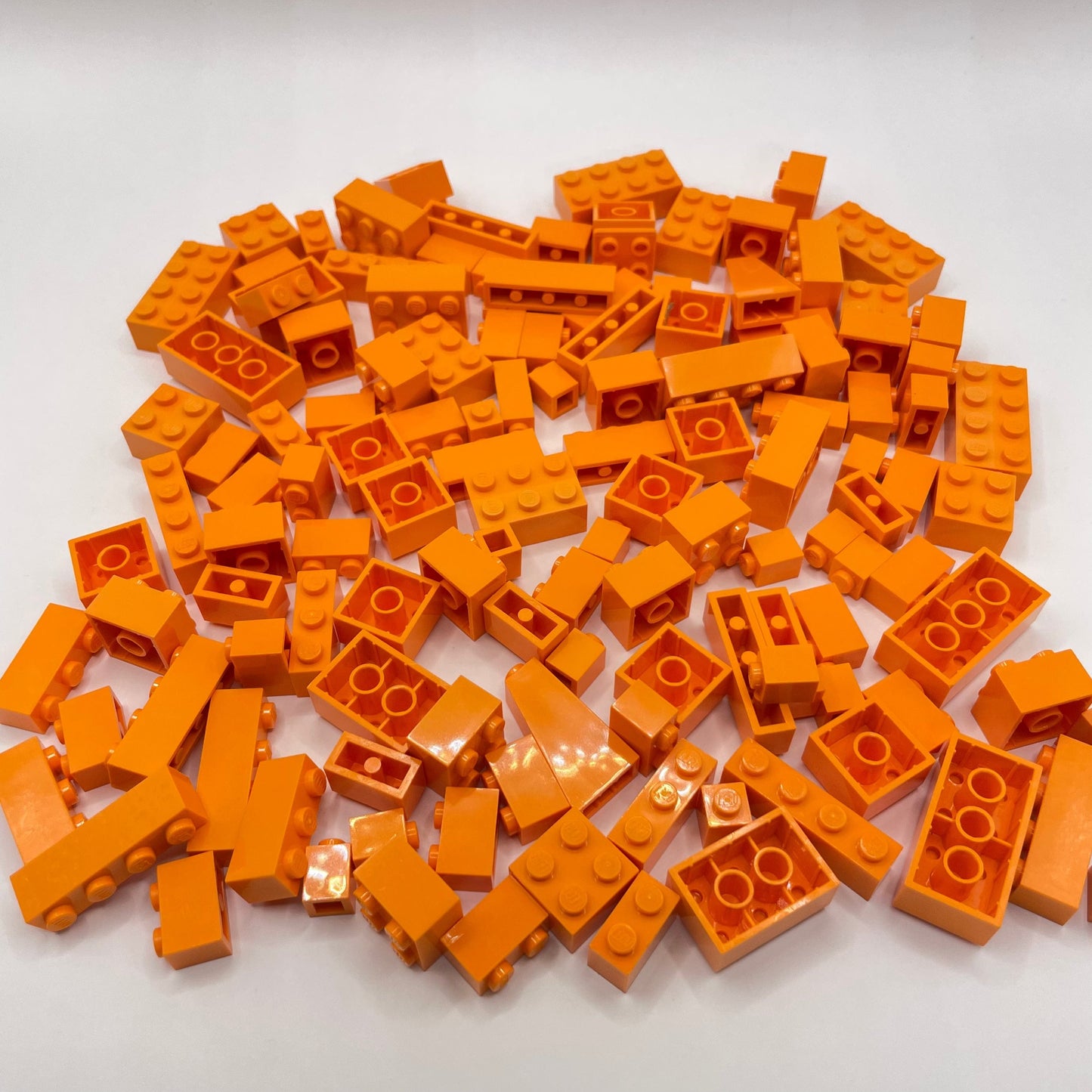 LEGO Bricks, Orange, Approx. 140g