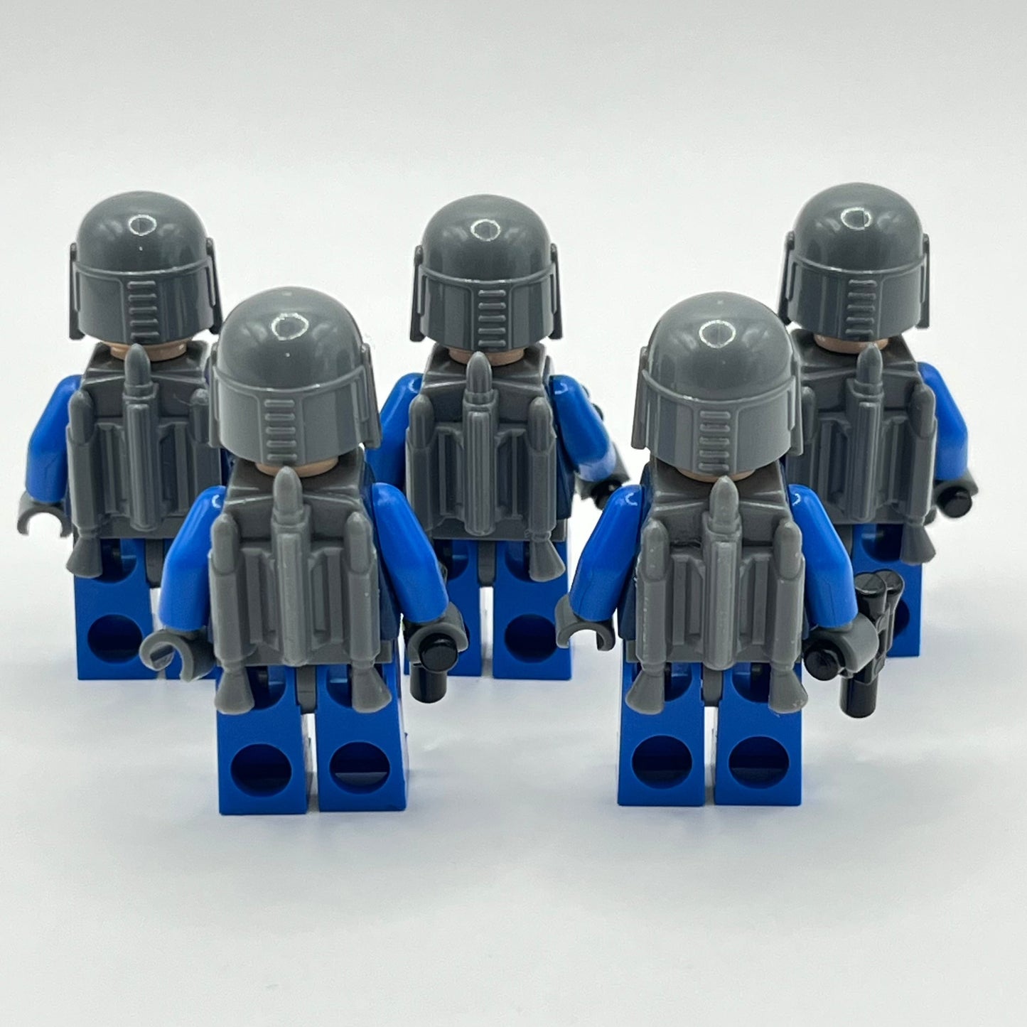 LEGO Mandalorian Death Watch Warriors with Blasters, Star Wars, Minifigure (sw0296) (5 Pack)