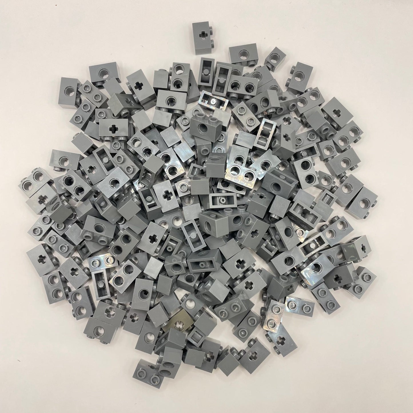 LEGO Small Technic Bricks, Dark Bluish Grey, Technic, Approx. 140g