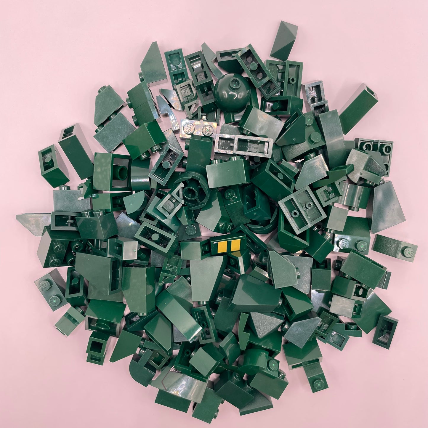 LEGO Bricks and Slopes, Small, Dark Green, Approx. 100g