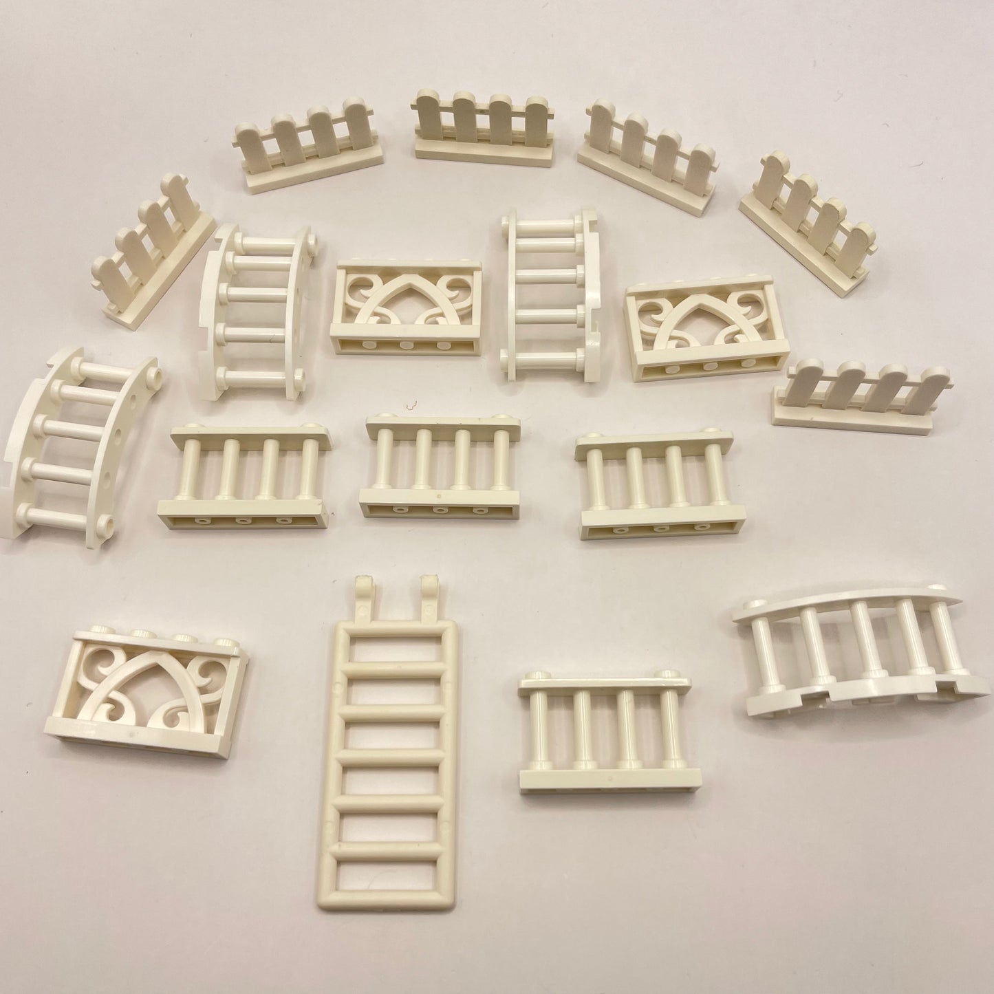 LEGO Fences, White, Building, 18 Pieces