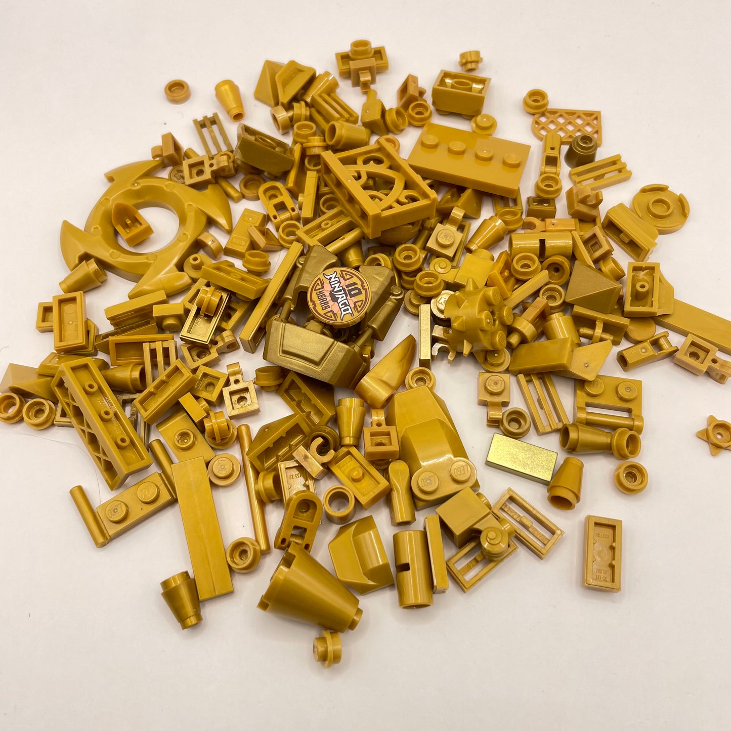 LEGO Greebling, 1x1, Mixed Gold, Approx. 50g