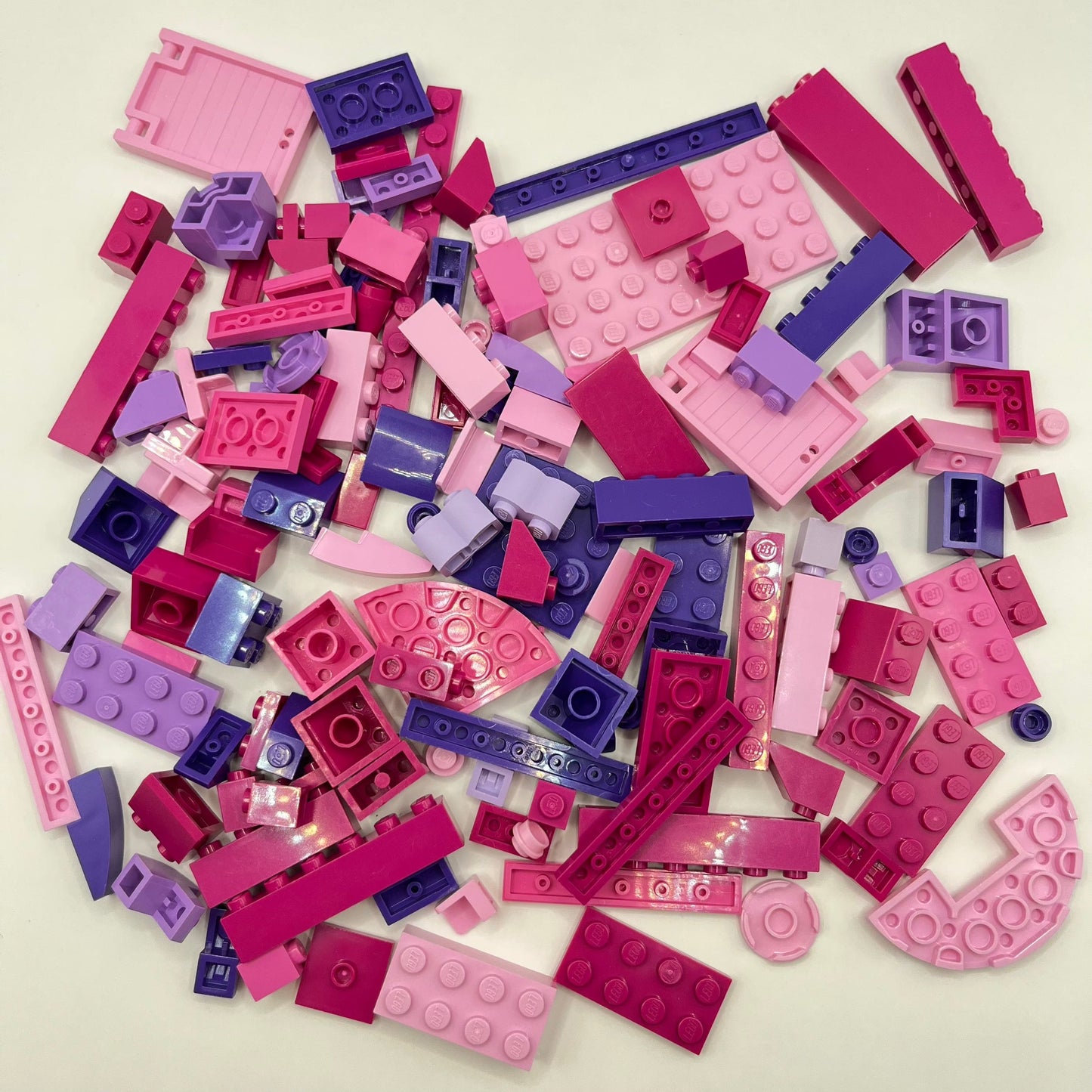 LEGO Pink and Purple, Mixed Bricks, Approx. 110g