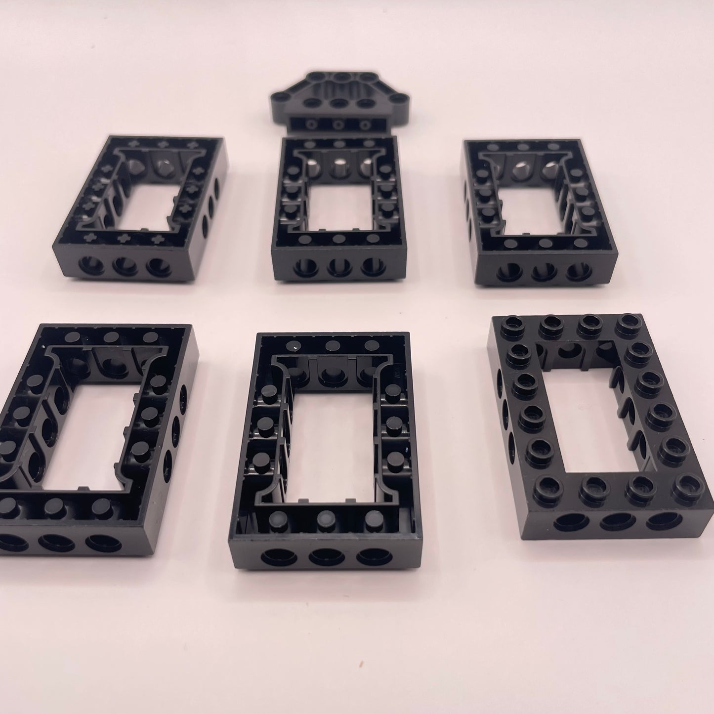 LEGO Square Brick, Technic, Black, 7 Pieces