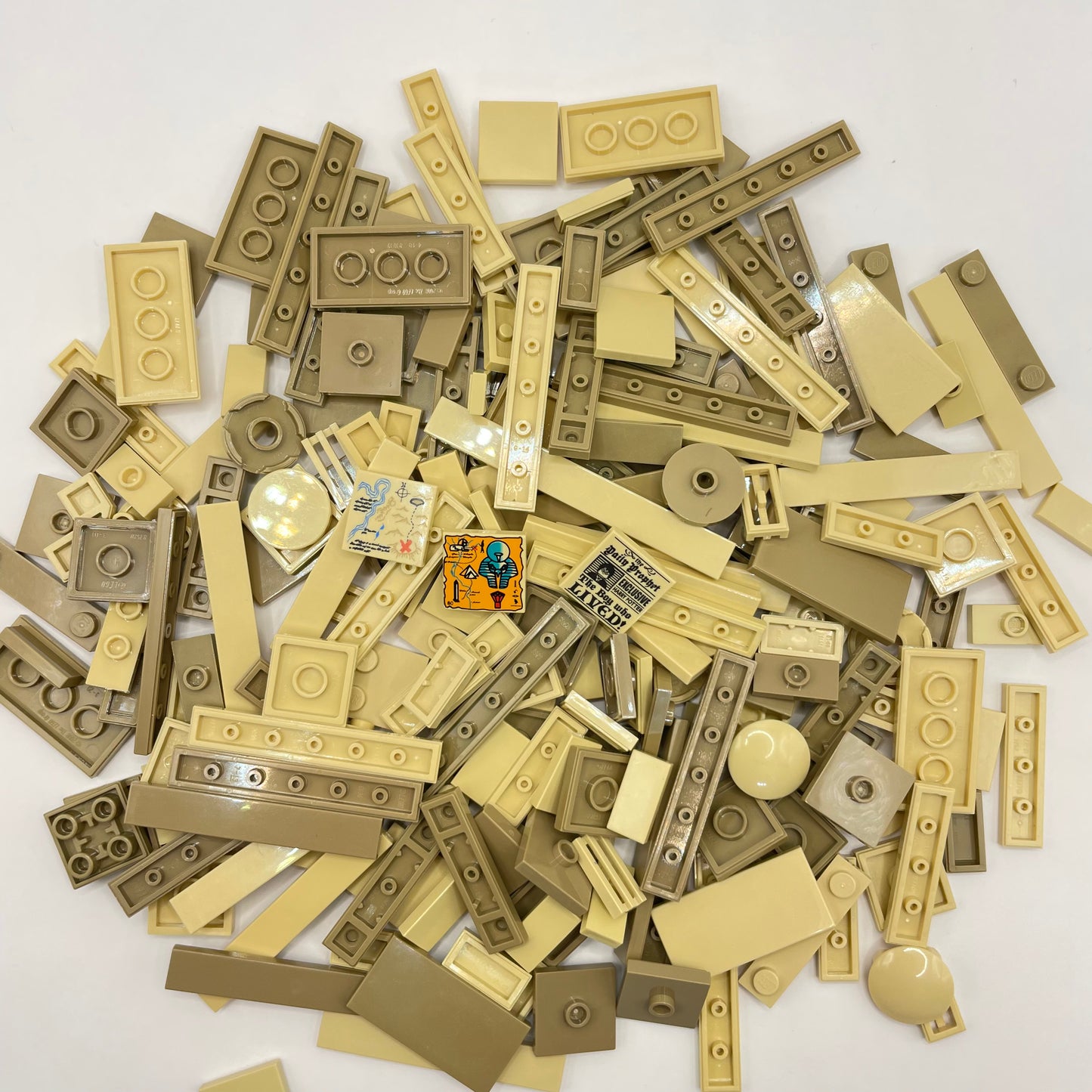 LEGO Tiles, Mixed Tan, Approx. 100g