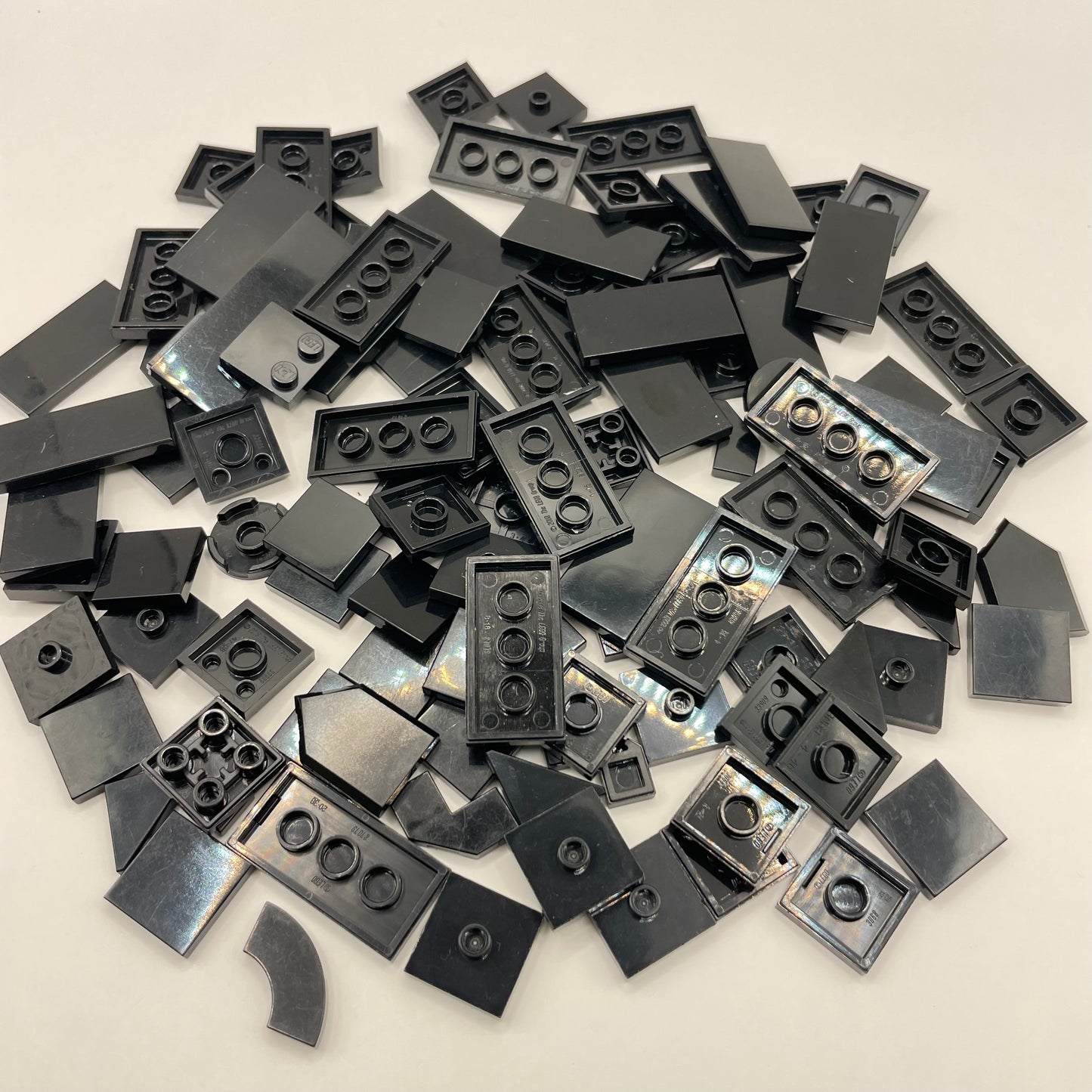 LEGO Tiles, 2x Wide, Black, Approx. 65g