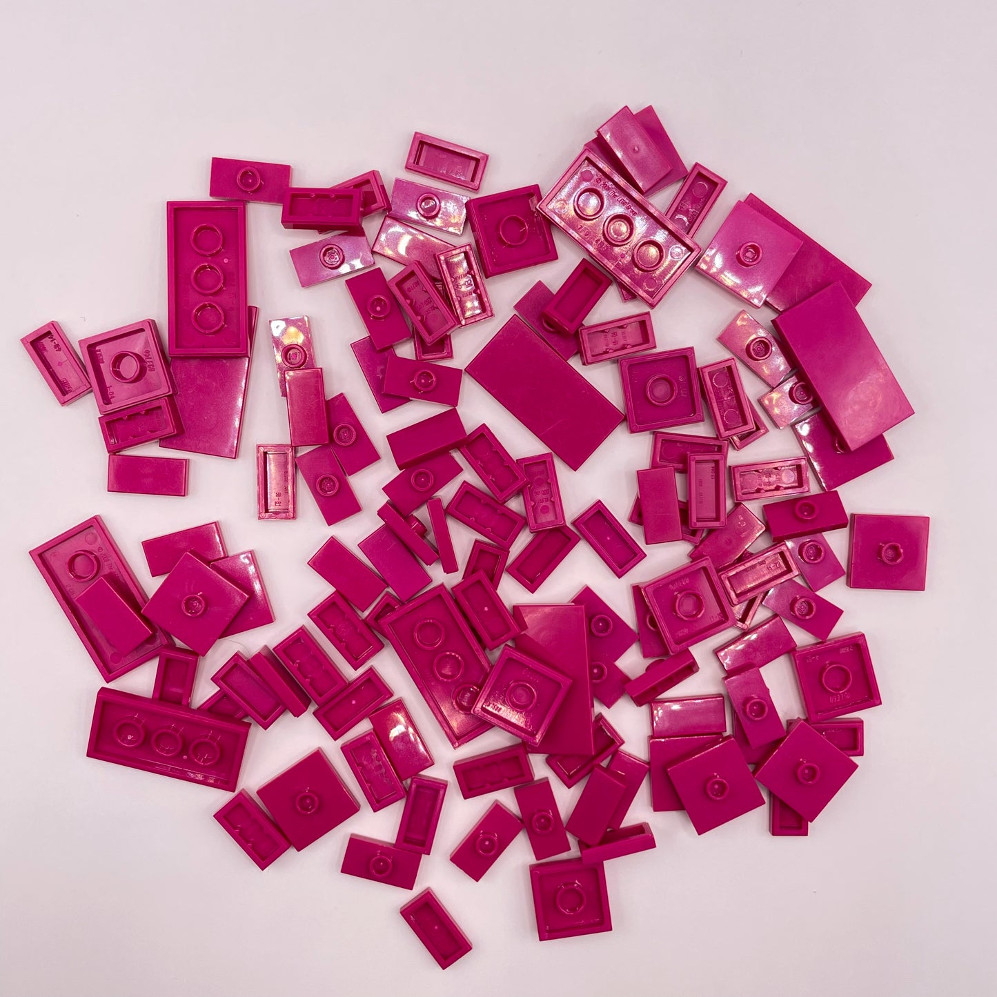 LEGO Tiles and Jumpers, Magenta, Approx. 40g