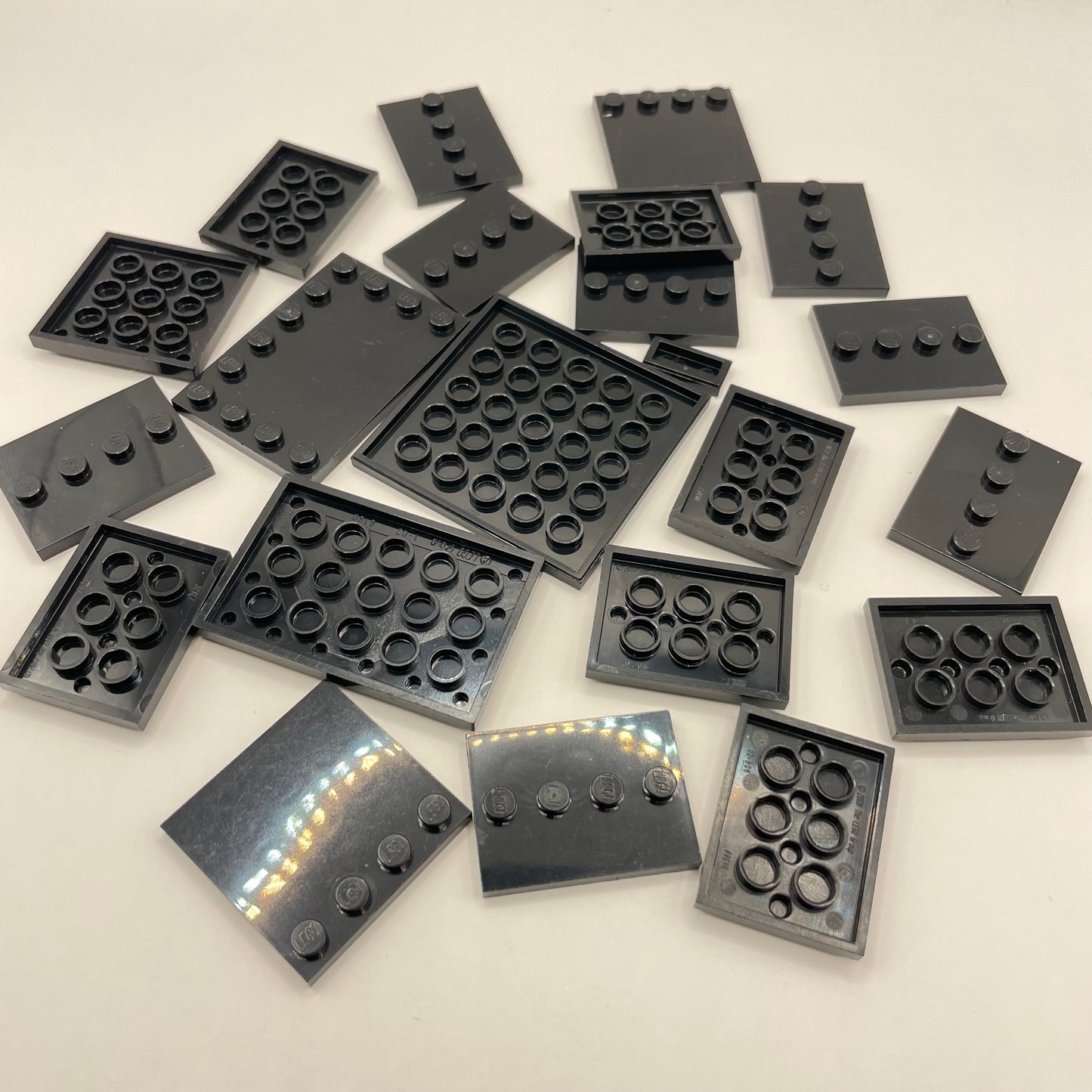LEGO Large Tiles, Black, Approx. 40g
