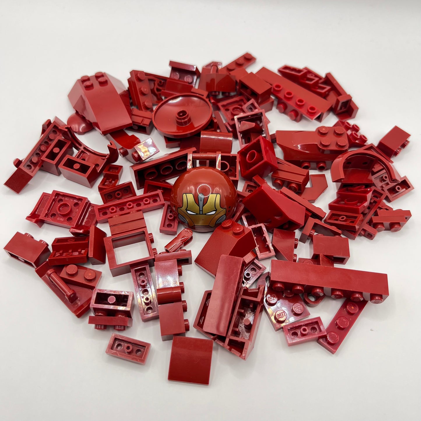 LEGO Mixed Bricks, Dark Red, Approx. 80g