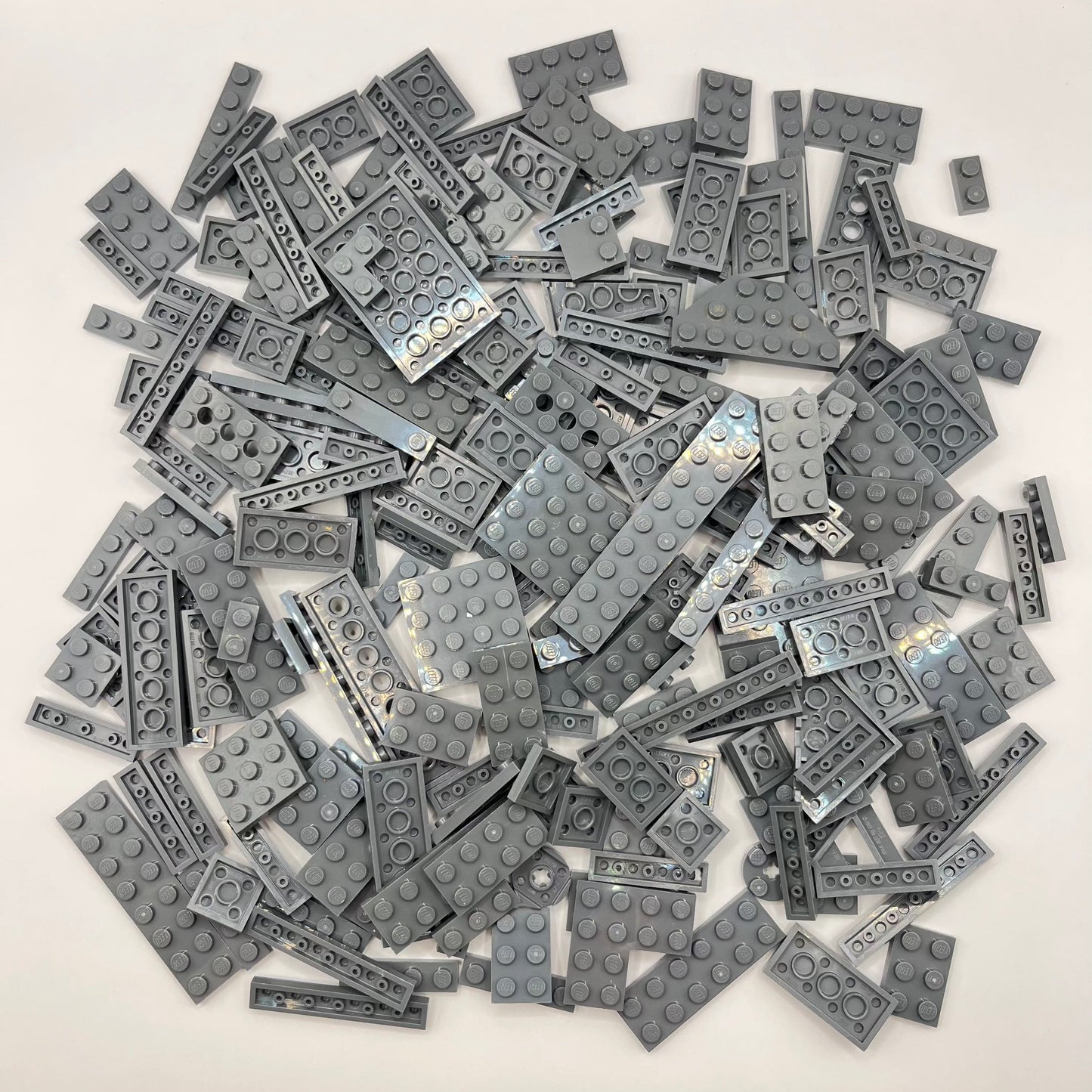 LEGO Dark Bluish Grey, Plates, Approx. 190g