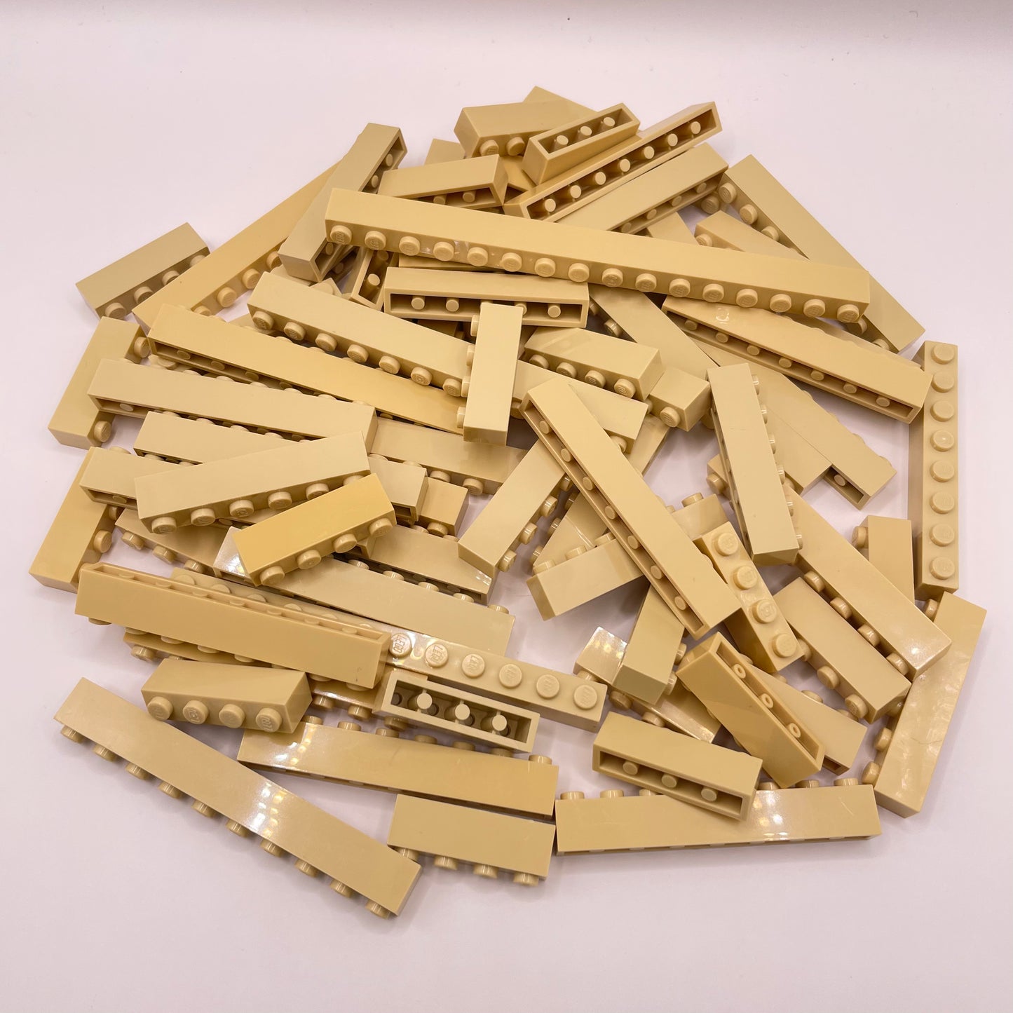 LEGO Bricks, 1x Wide, Tan, Approx. 170g
