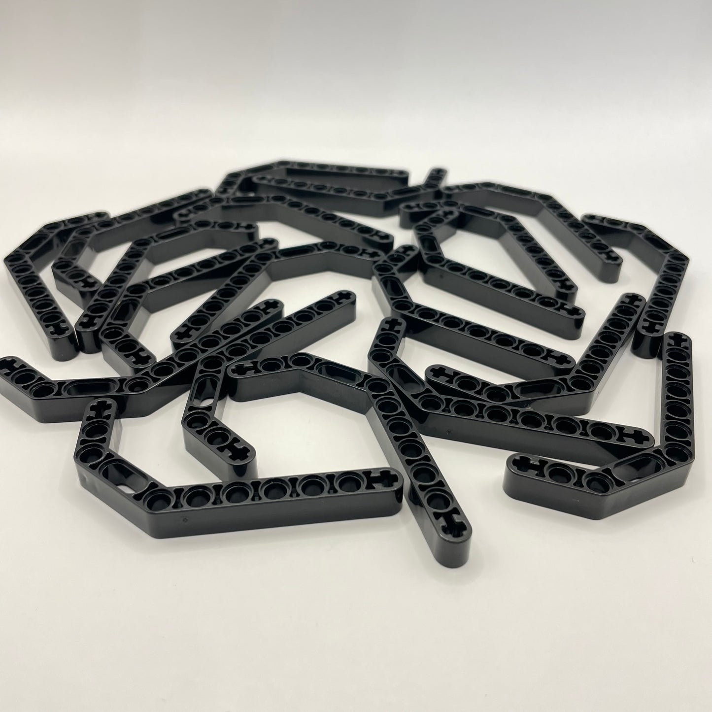 LEGO Black Technic Liftarm, Modified 1x11.5, 20 Pieces (32009)