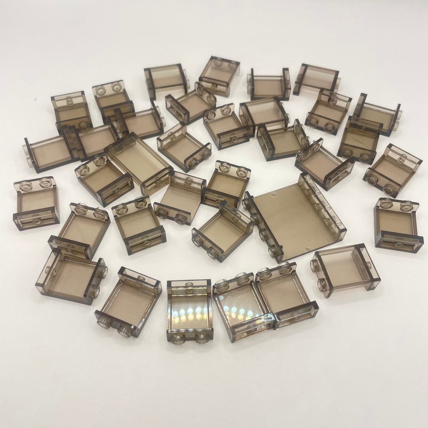 LEGO Transparent Brown, Panels, Building (35 Pieces)