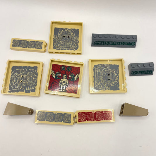 LEGO Prints and Stickers, Aztec Building Pieces, 21 Pieces
