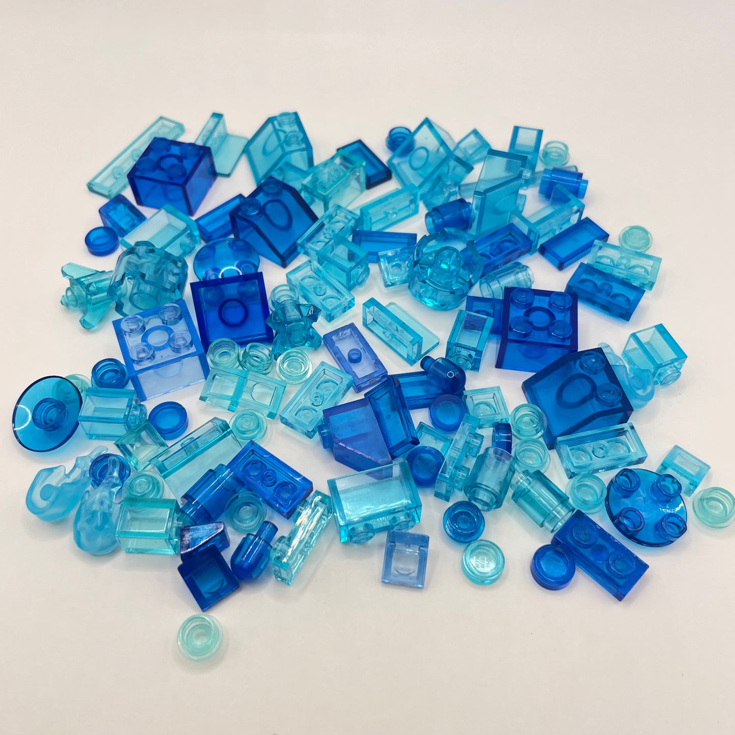 LEGO Mixed Transparent-Blue, Mixed Pieces, Approx. 40g