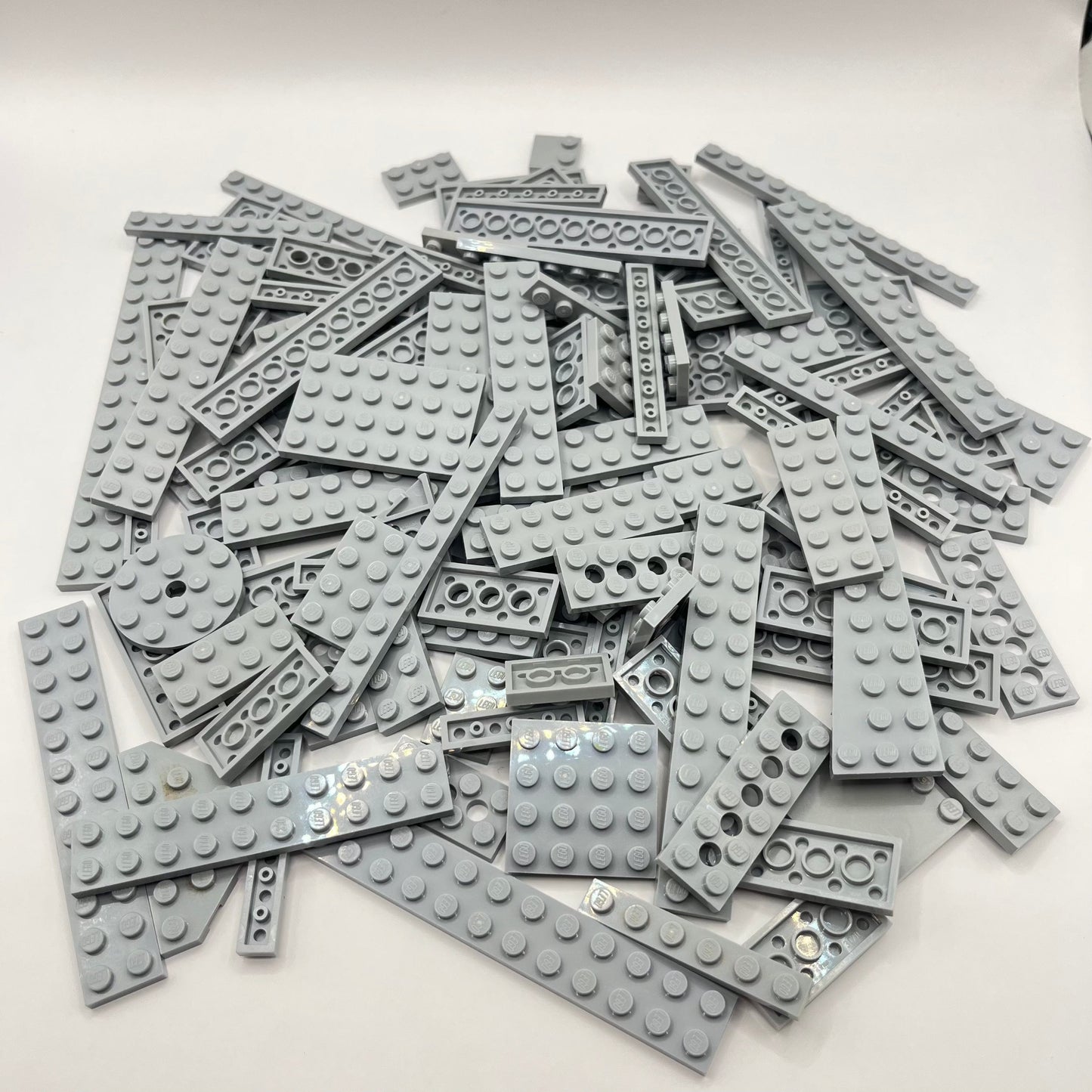 LEGO Light Bluish Grey, Plates, Approx. 180g