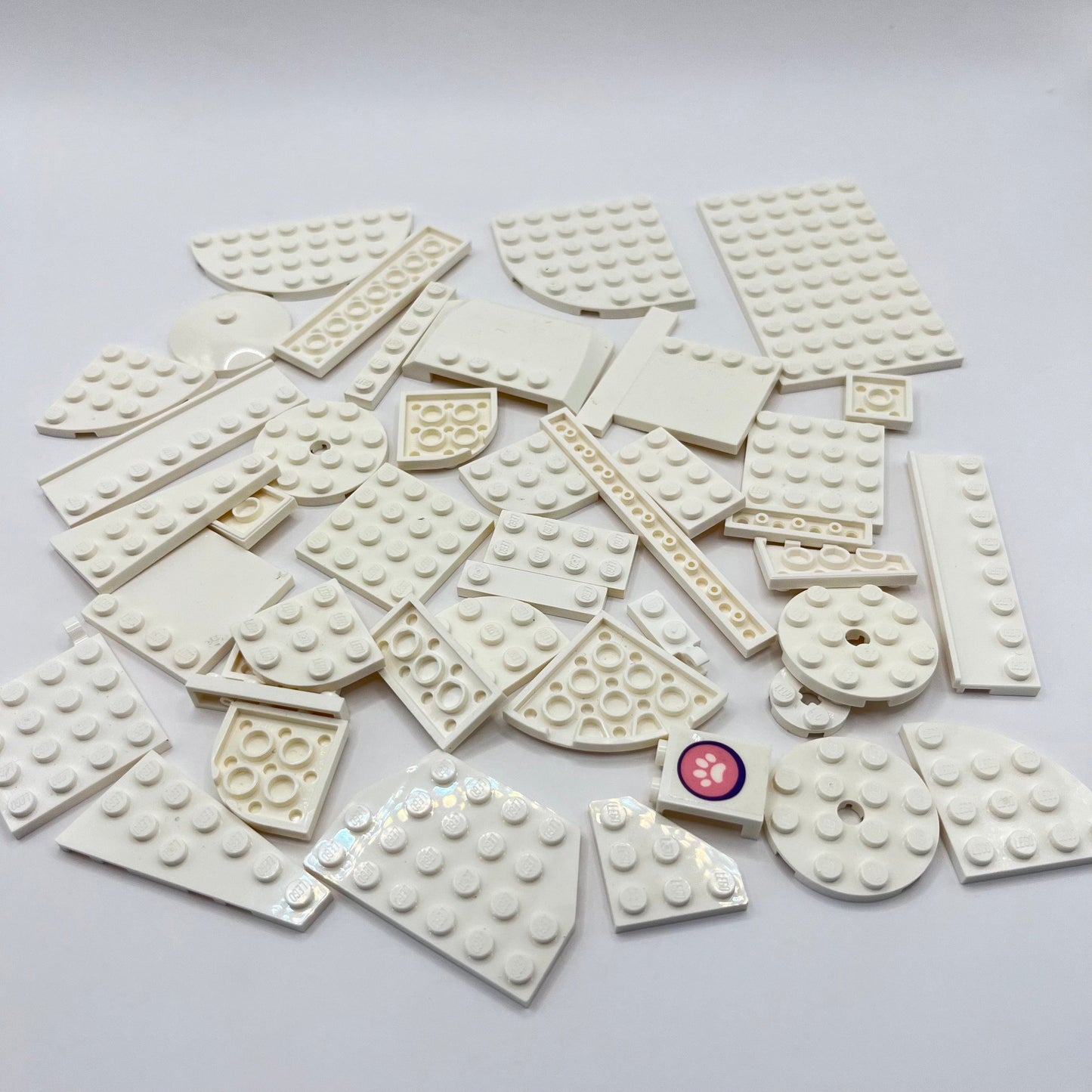 LEGO White, Plates, Approx. 75g