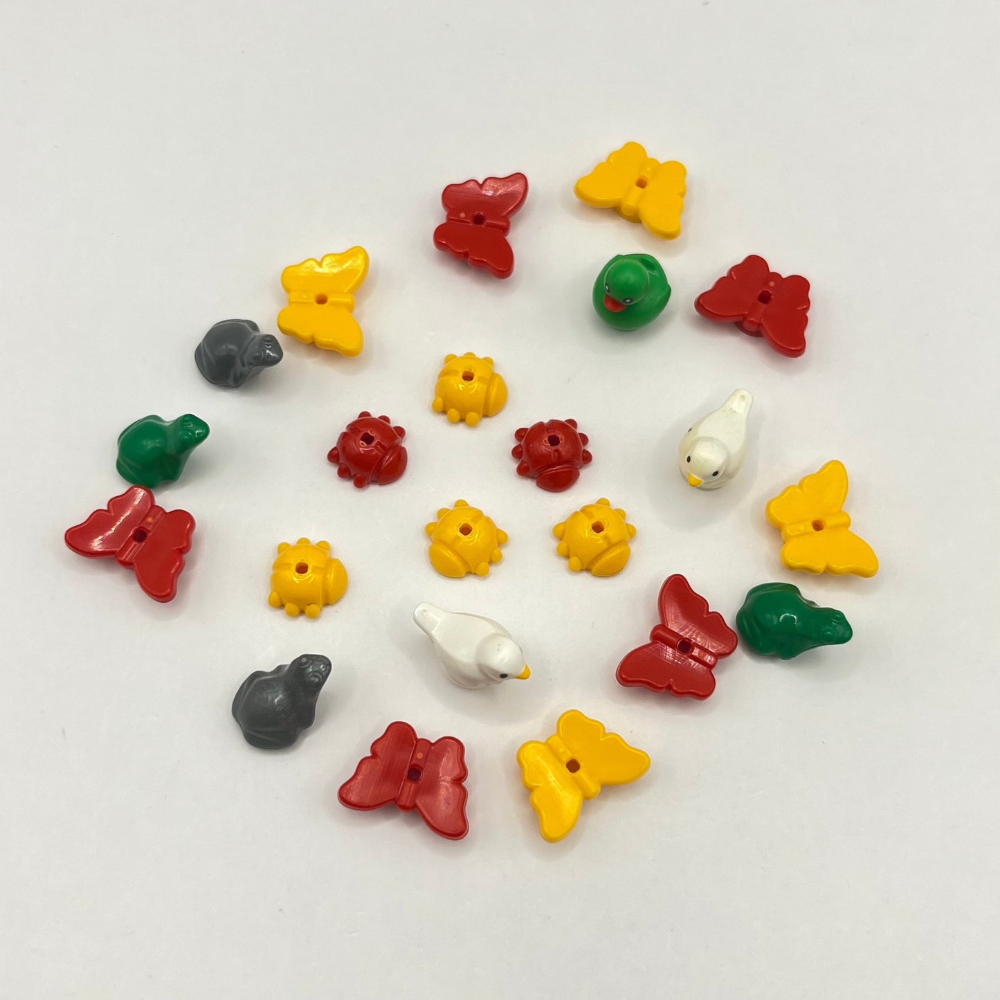 LEGO Birds, Butterfly, Bugs, Frogs, Animals, Mixed Colours, 22 Pieces