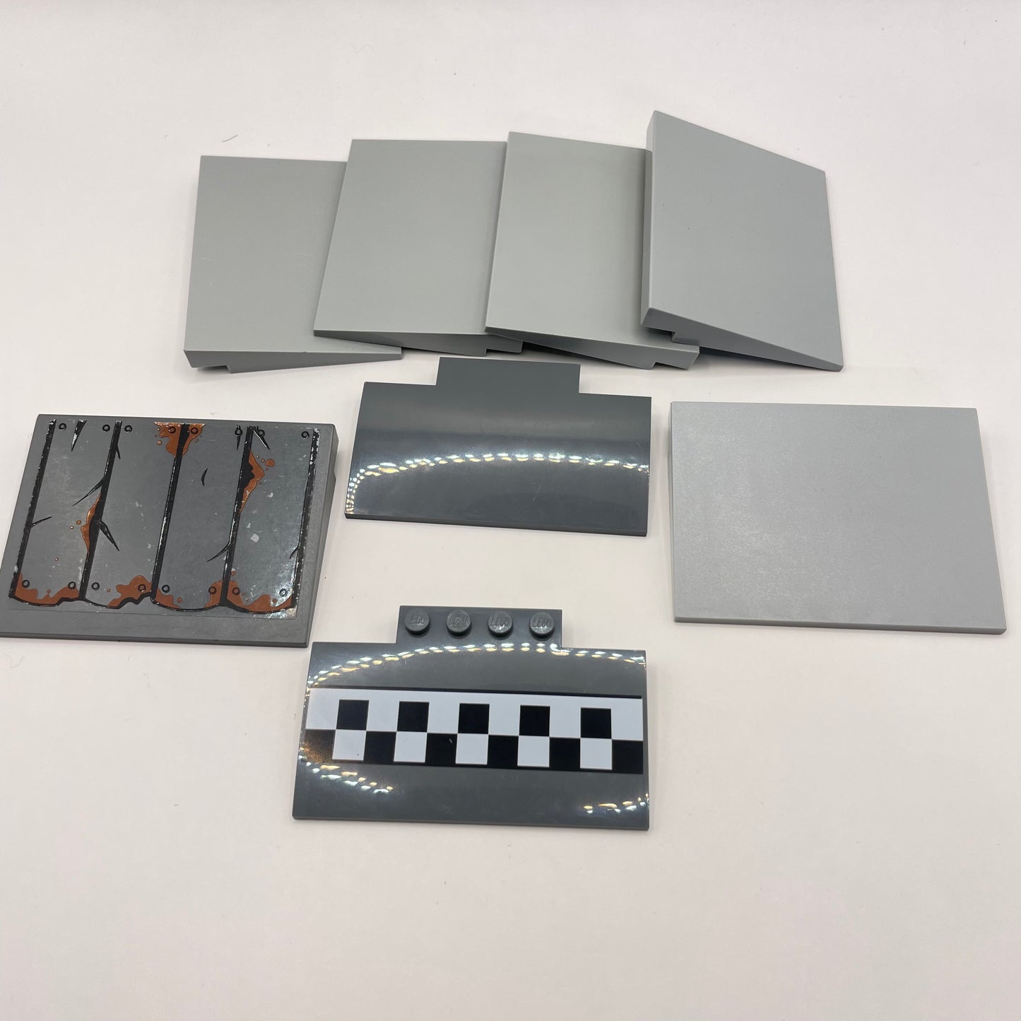 LEGO Ramps, Mixed Grey, 7 Pieces