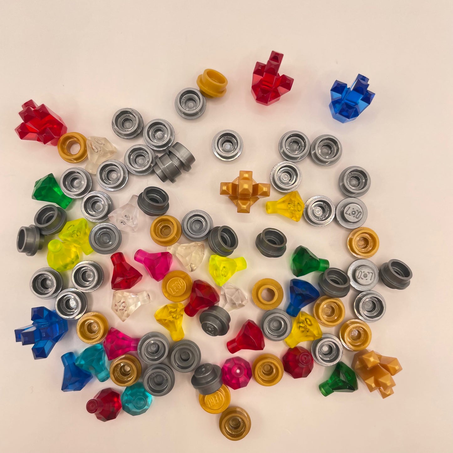 LEGO Mixed Treasure and Crystals, Mixed Colours, 80 Pieces