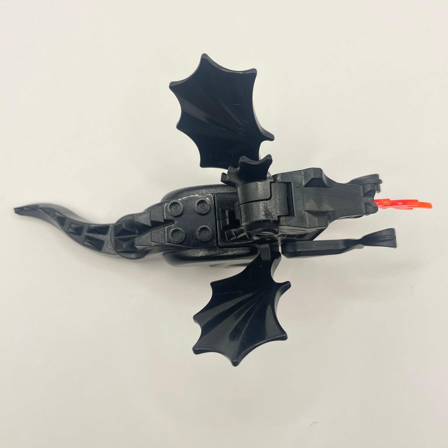 LEGO Classic Black Dragon with Black Wings and Trans Neon Orange Flame, Castle