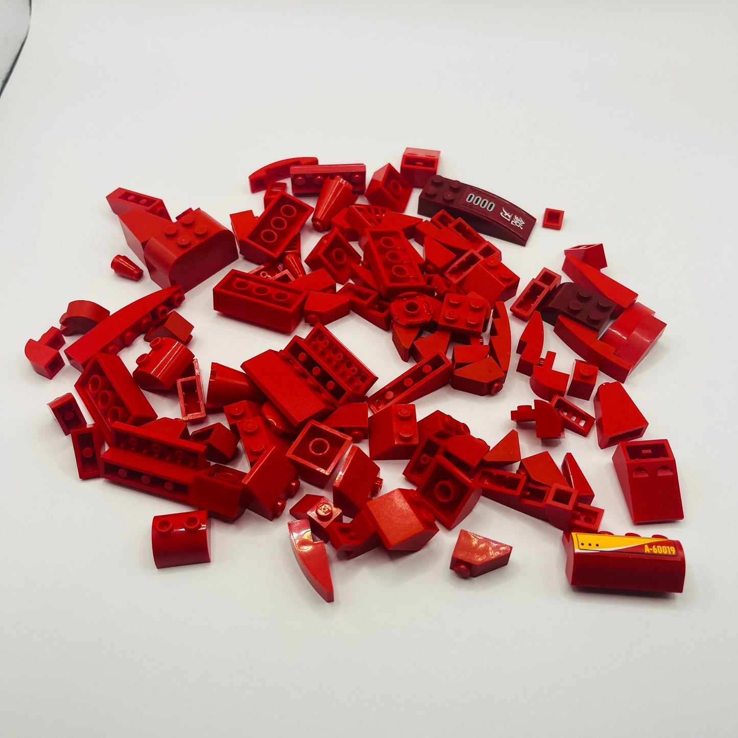 LEGO Red Slopes, Mixed Bag, Approx 100g.