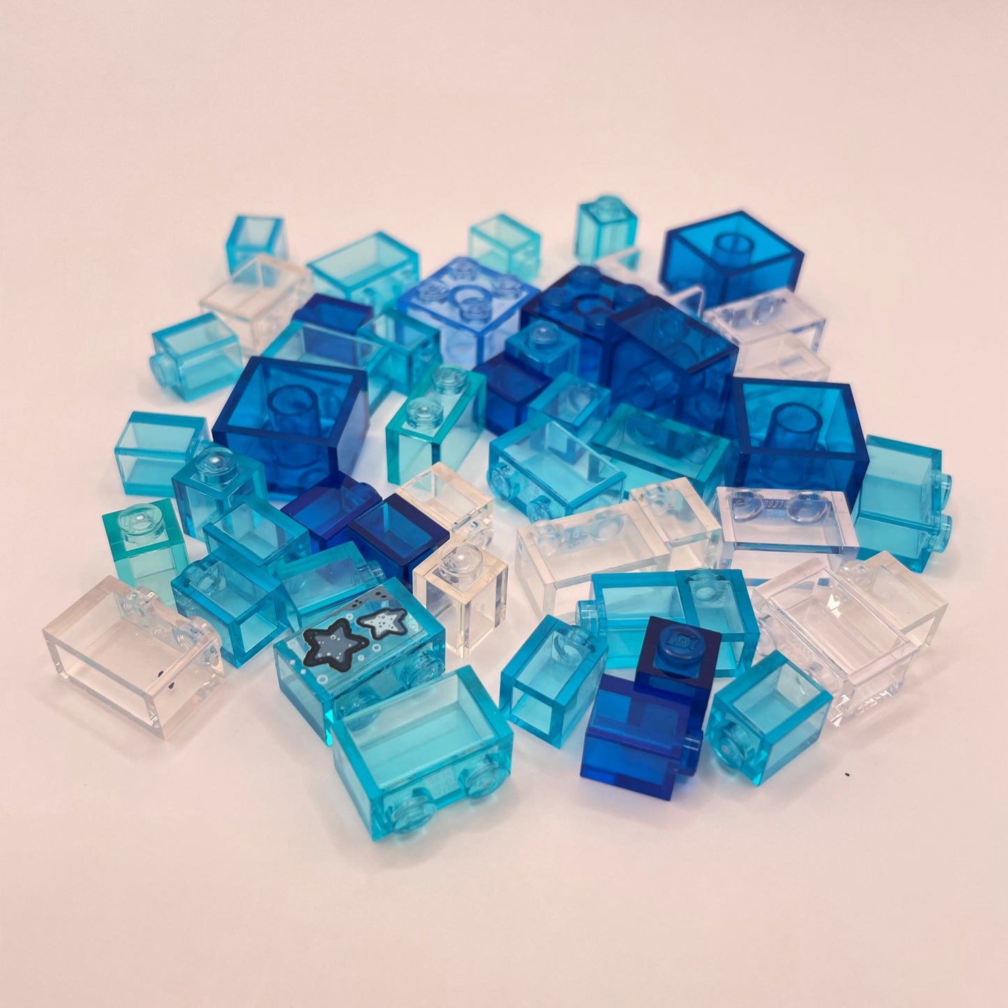 LEGO Water Transparent, Bricks, (50 Pieces)