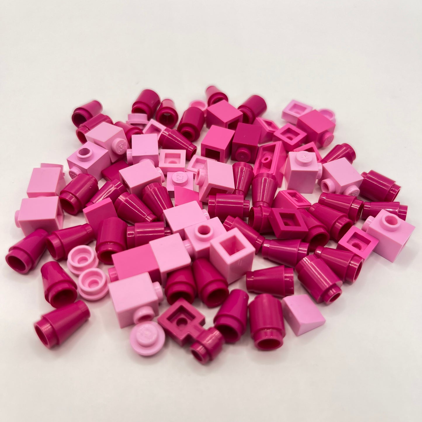 LEGO Greebling, Mixed Pink, Approx. 20g