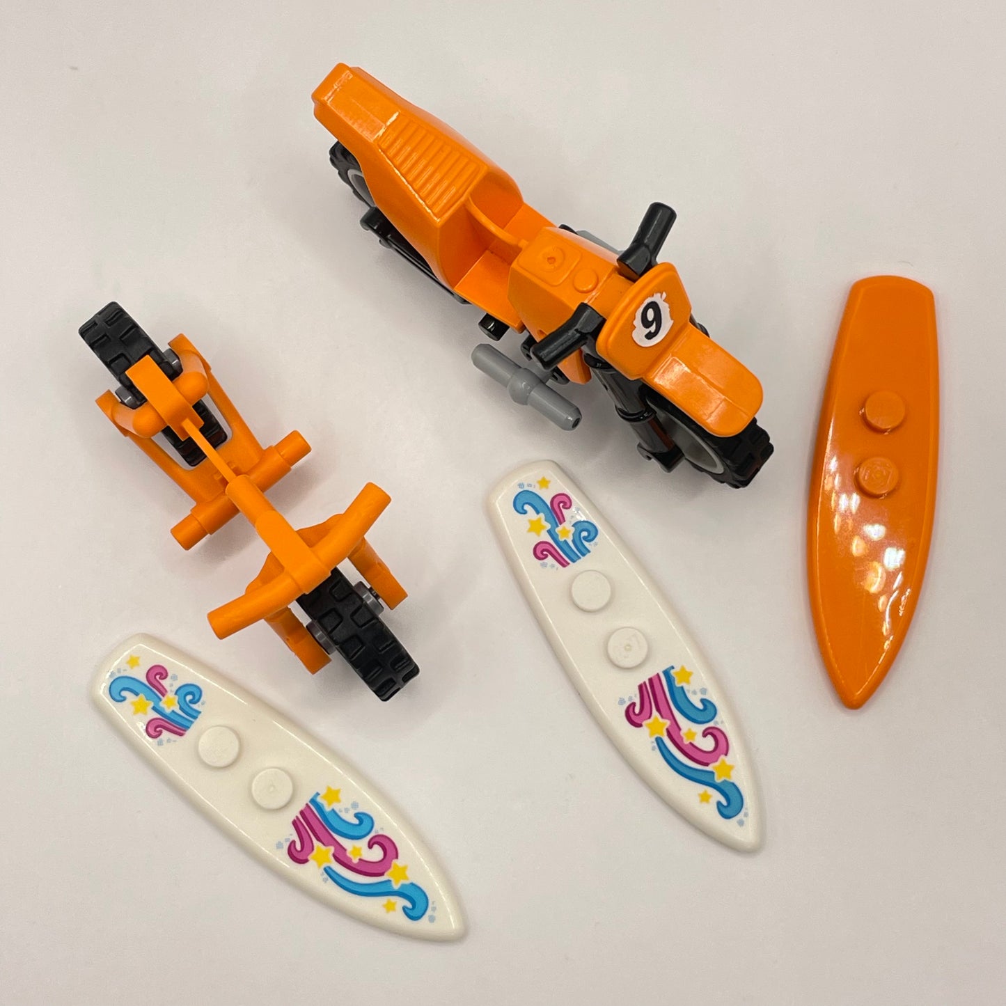 LEGO Surf Boards and Bikes, Orange, 5 Pieces