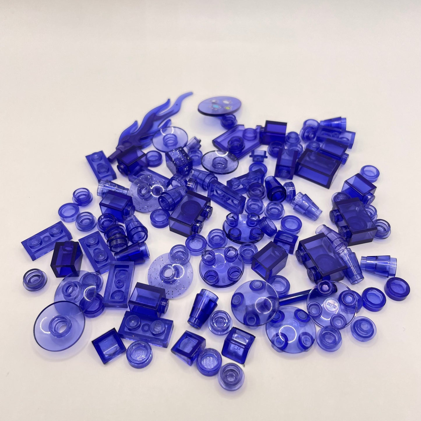LEGO Transparent Purple, Some Glitter, Approx. 30g