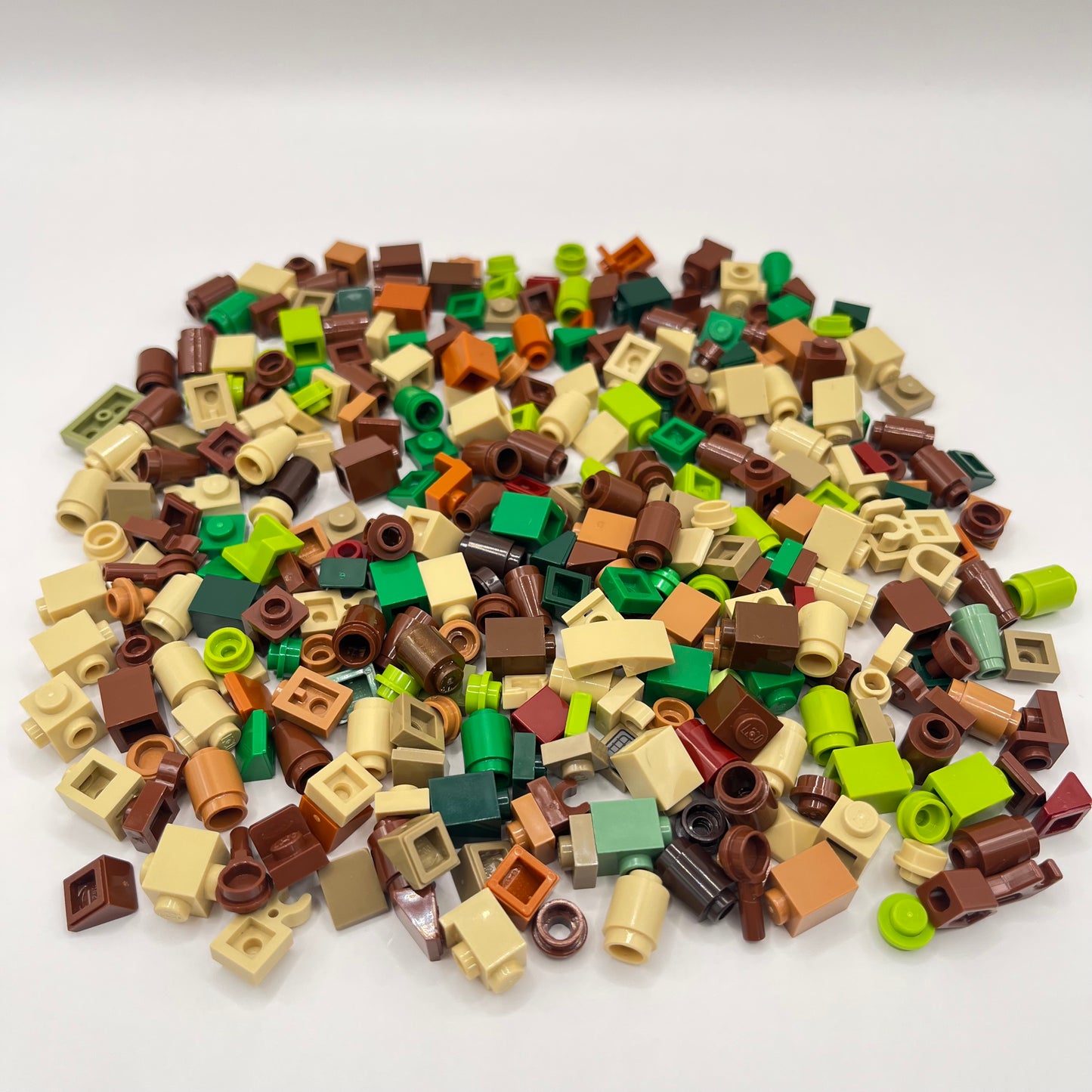 LEGO Greebling, Earth Tones, Approx. 70g