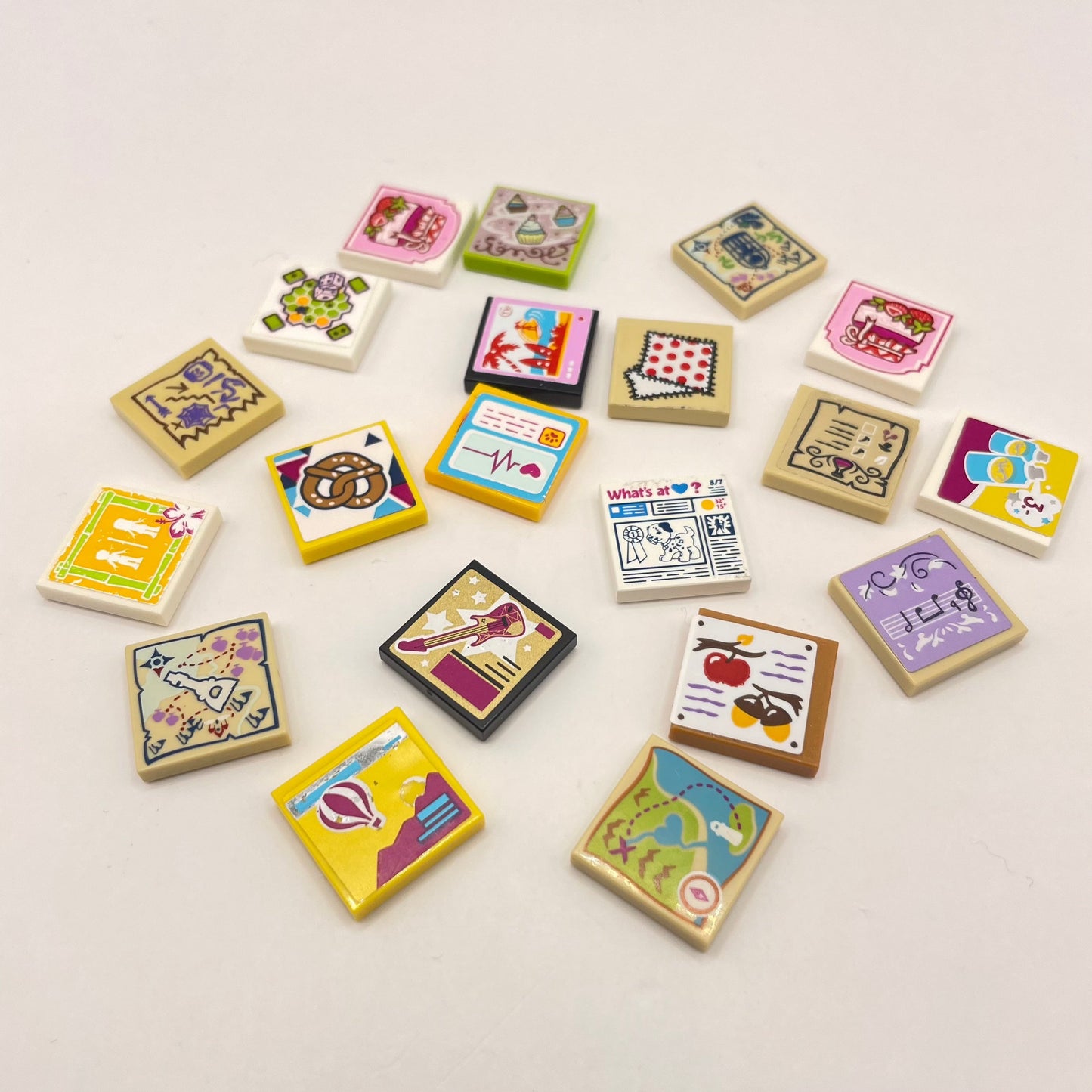 LEGO Prints and Stickers, 2x2 Square, 20 Pieces