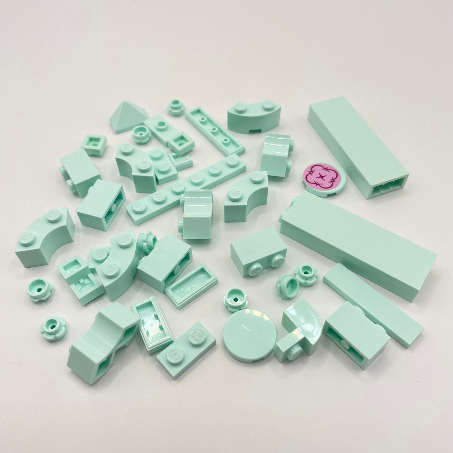 LEGO Mixed Bricks, Light Aqua, 36 Pieces