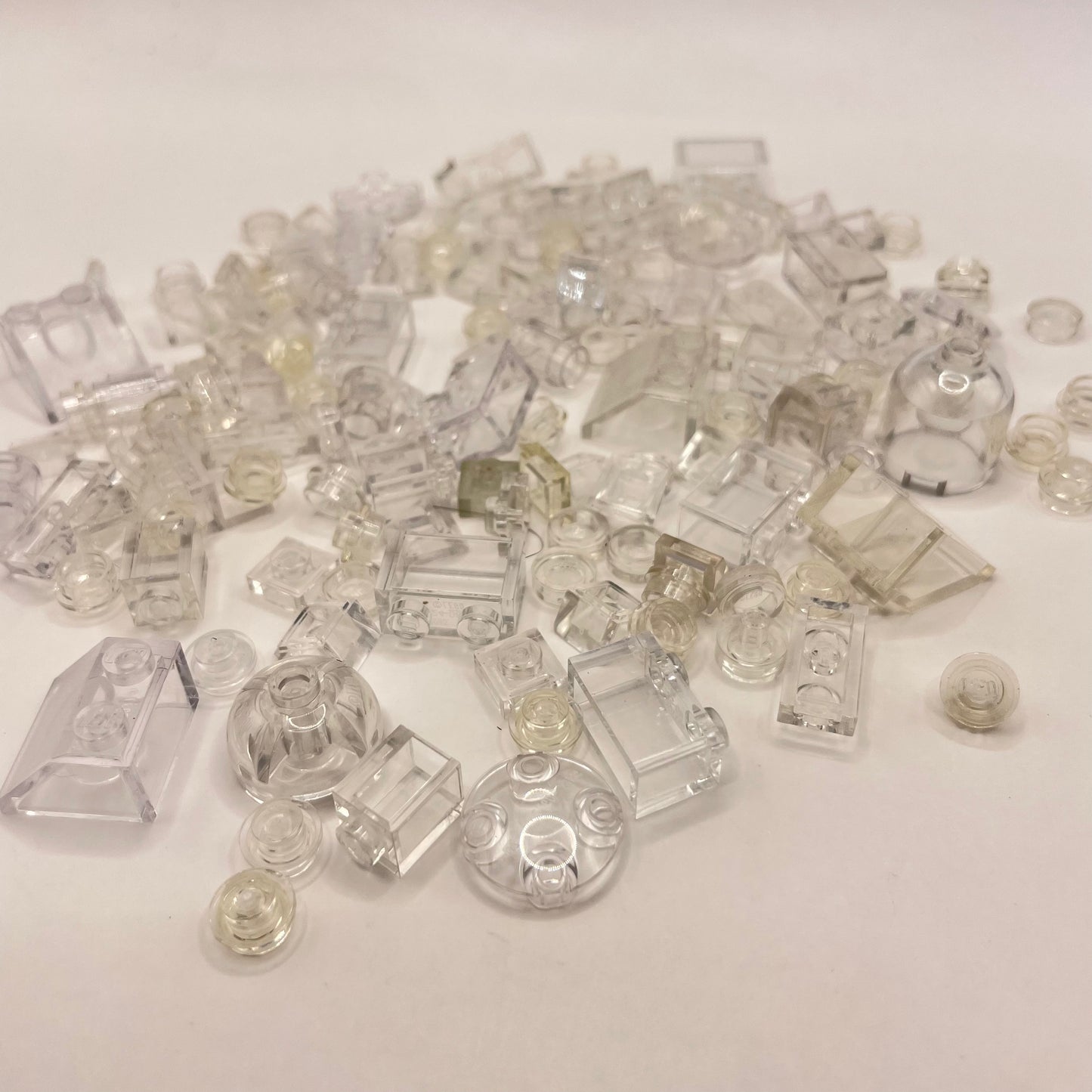LEGO Transparent Clear, Mixed Pieces, Approx. 40g
