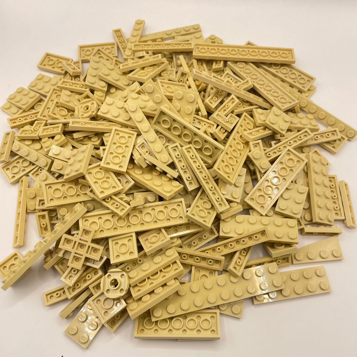 LEGO Plates, Tan, Approx. 240g