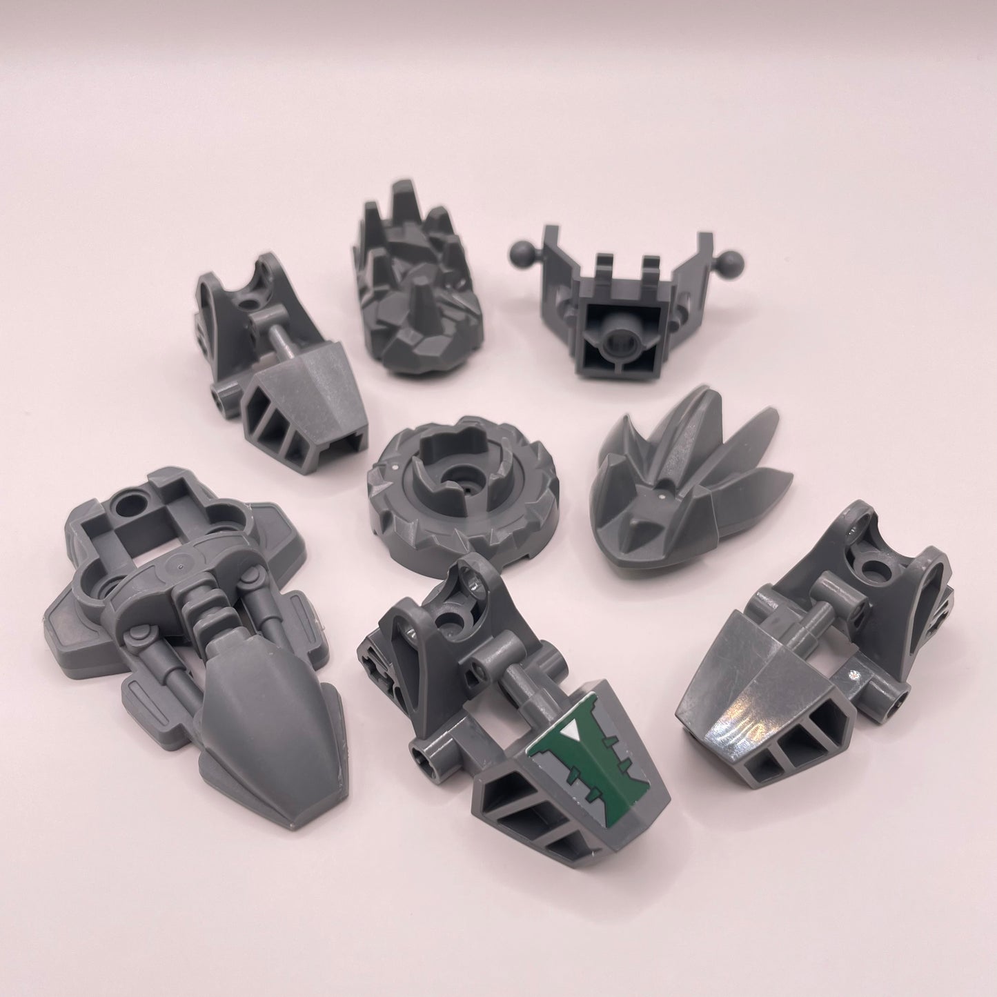 LEGO Bionicle, Armor, Dark Bluish Grey, 8 Pieces