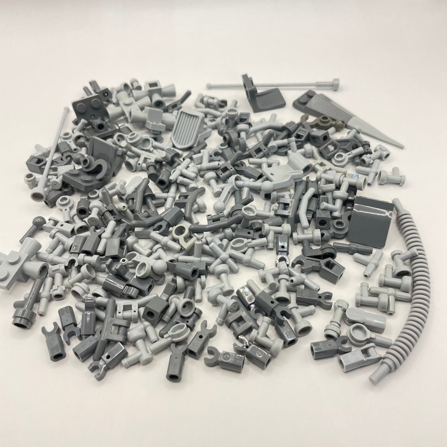 LEGO Tiny Vehicle Attachments, Mixed Grey, Approx. 65g Greebling