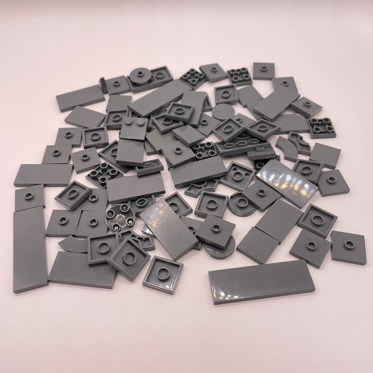 LEGO Tiles, 2x Wide, Dark Bluish Grey, Approx. 50g
