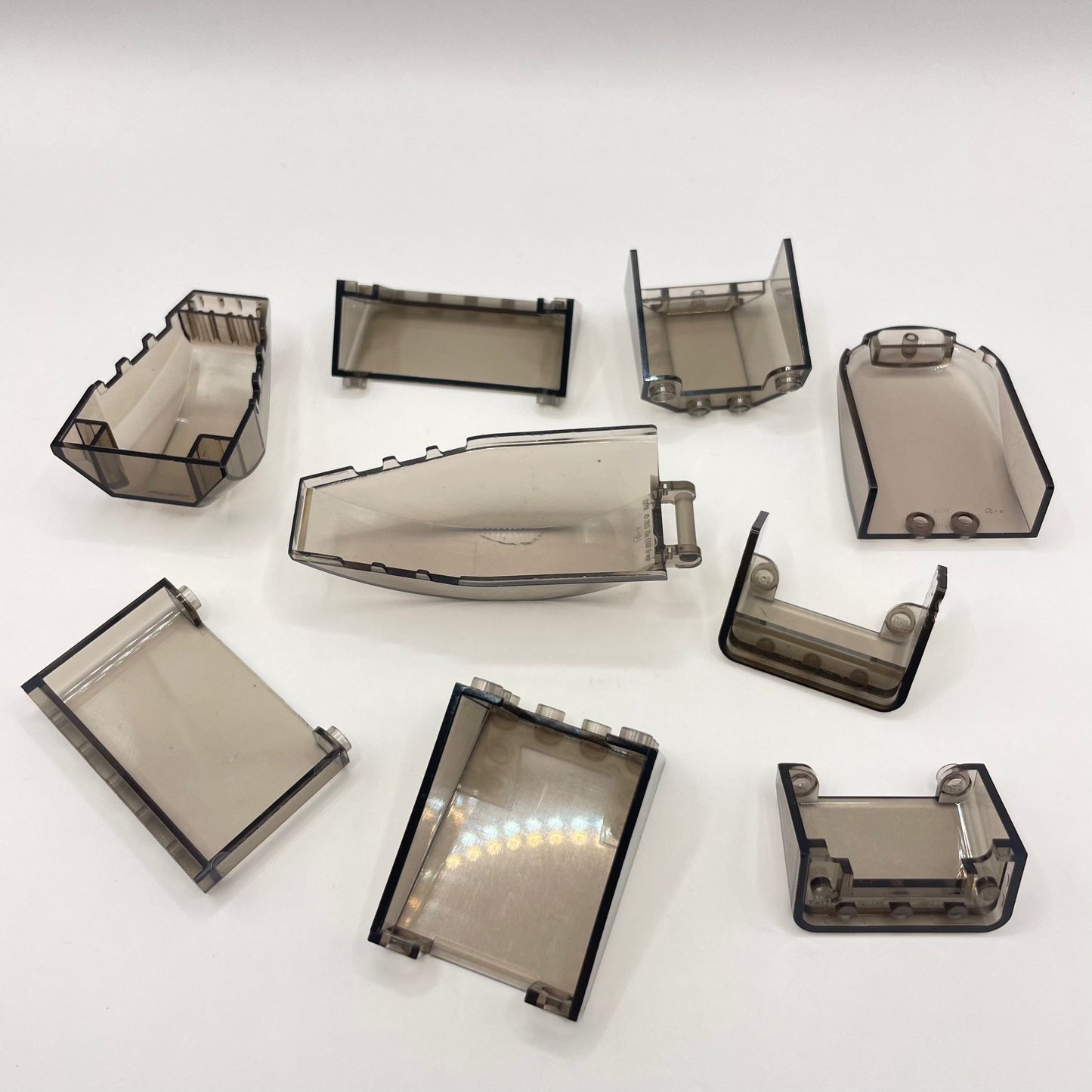 LEGO Transparent Brown, Unique Windscreens, Vehicles (9 Pieces)